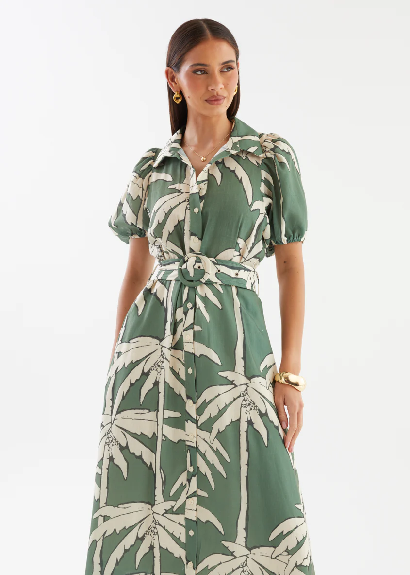 Leyonie Maxi Dress - Sage Palm - Image 3