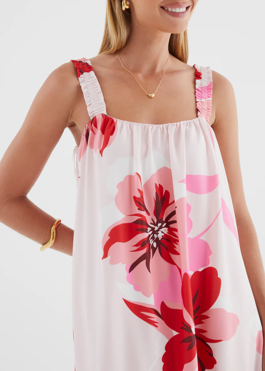 Linette Maxi Dress - Strawberry Bloom - Image 10