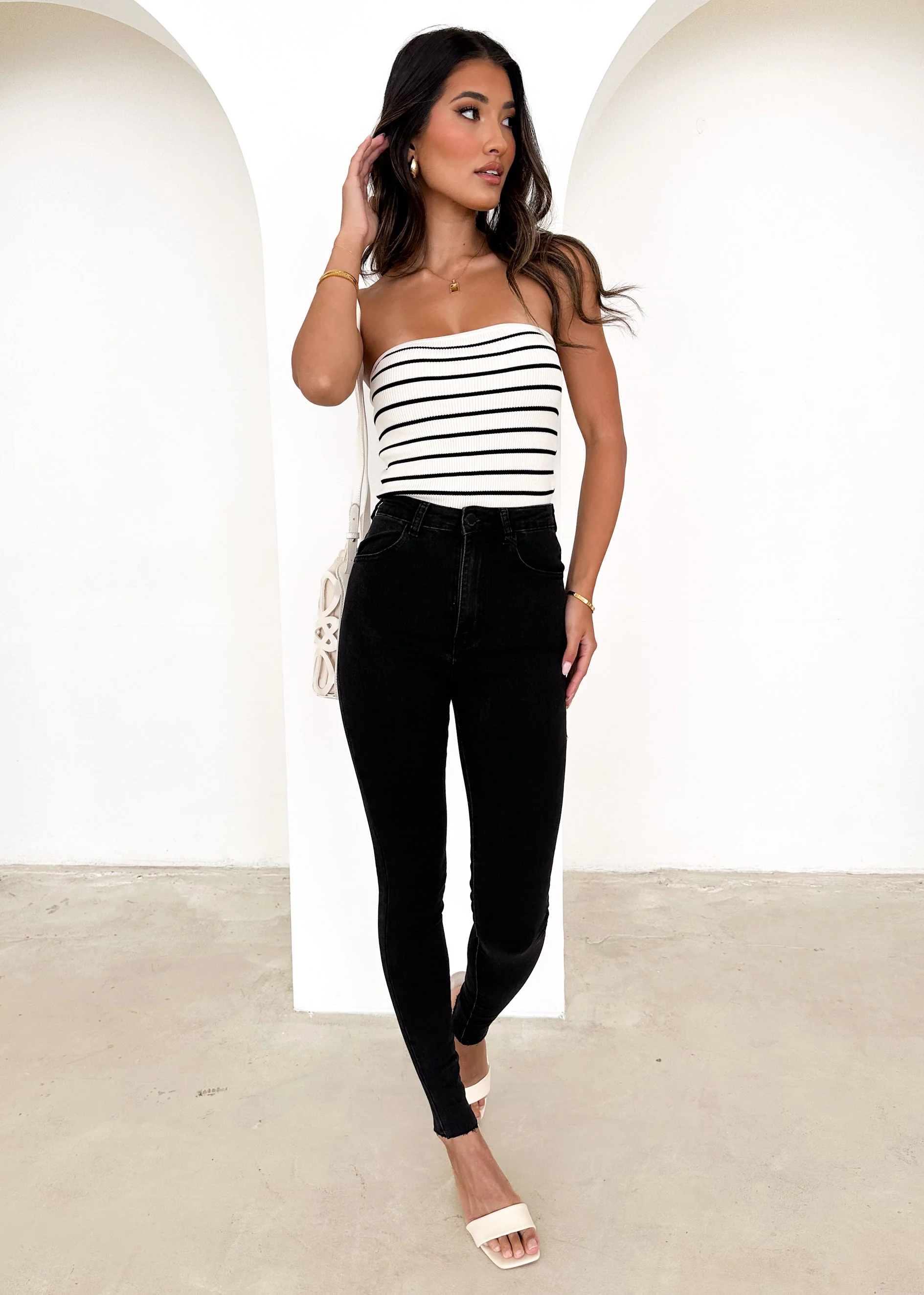 Logan Stretch Jeans - Black - Image 8