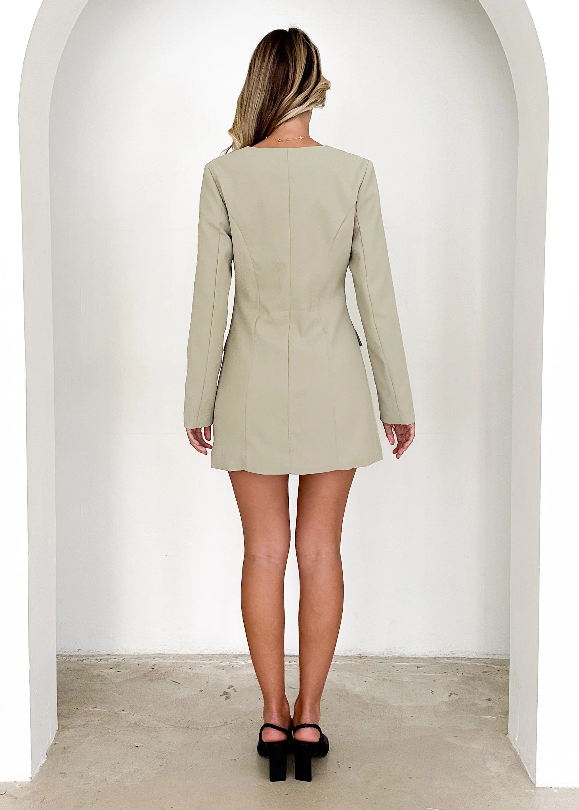 Lotrea Blazer Dress - Sage - Image 7