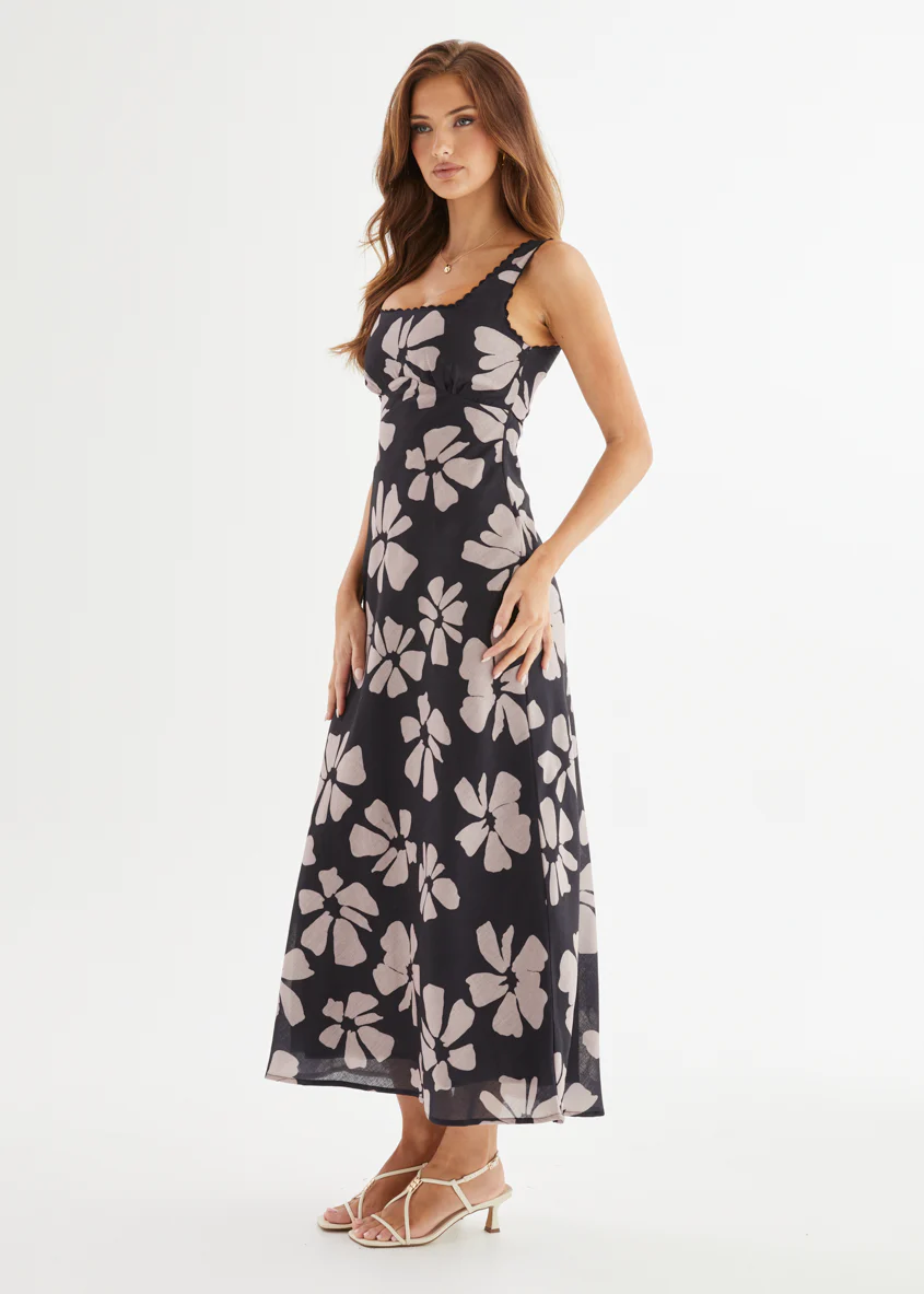 Lovestone Maxi Dress - Black Floral - Image 10