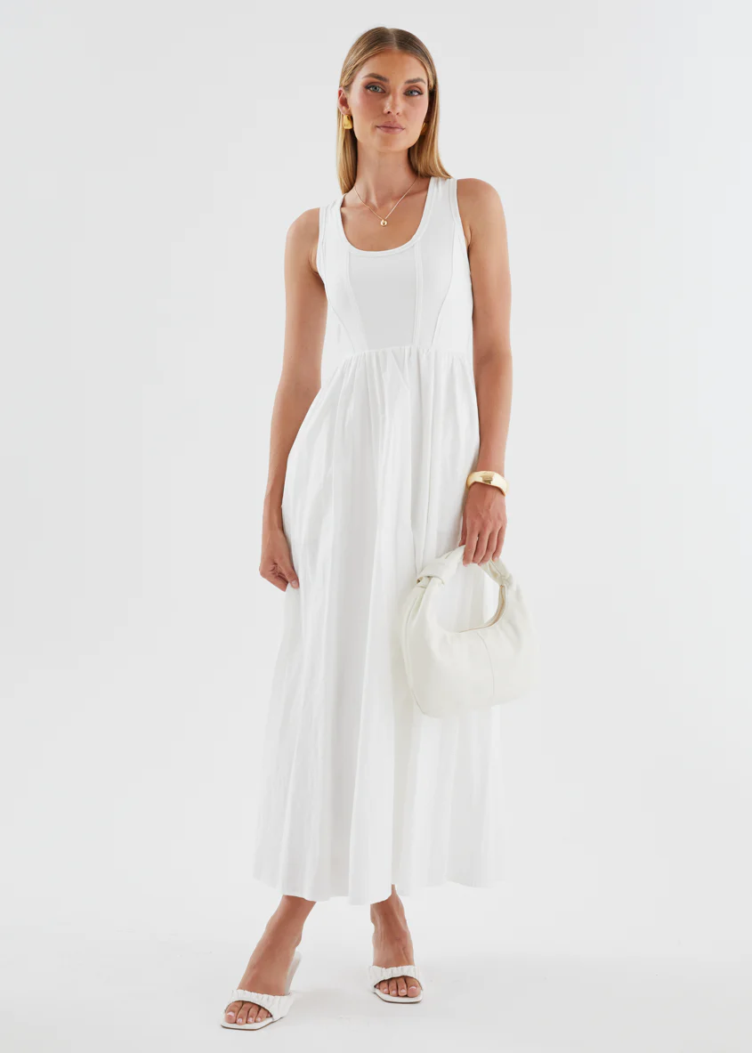 Maeko Maxi Dress - Off White - Image 4