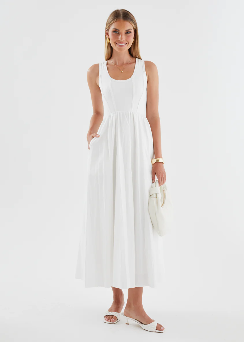 Maeko Maxi Dress - Off White - Image 5