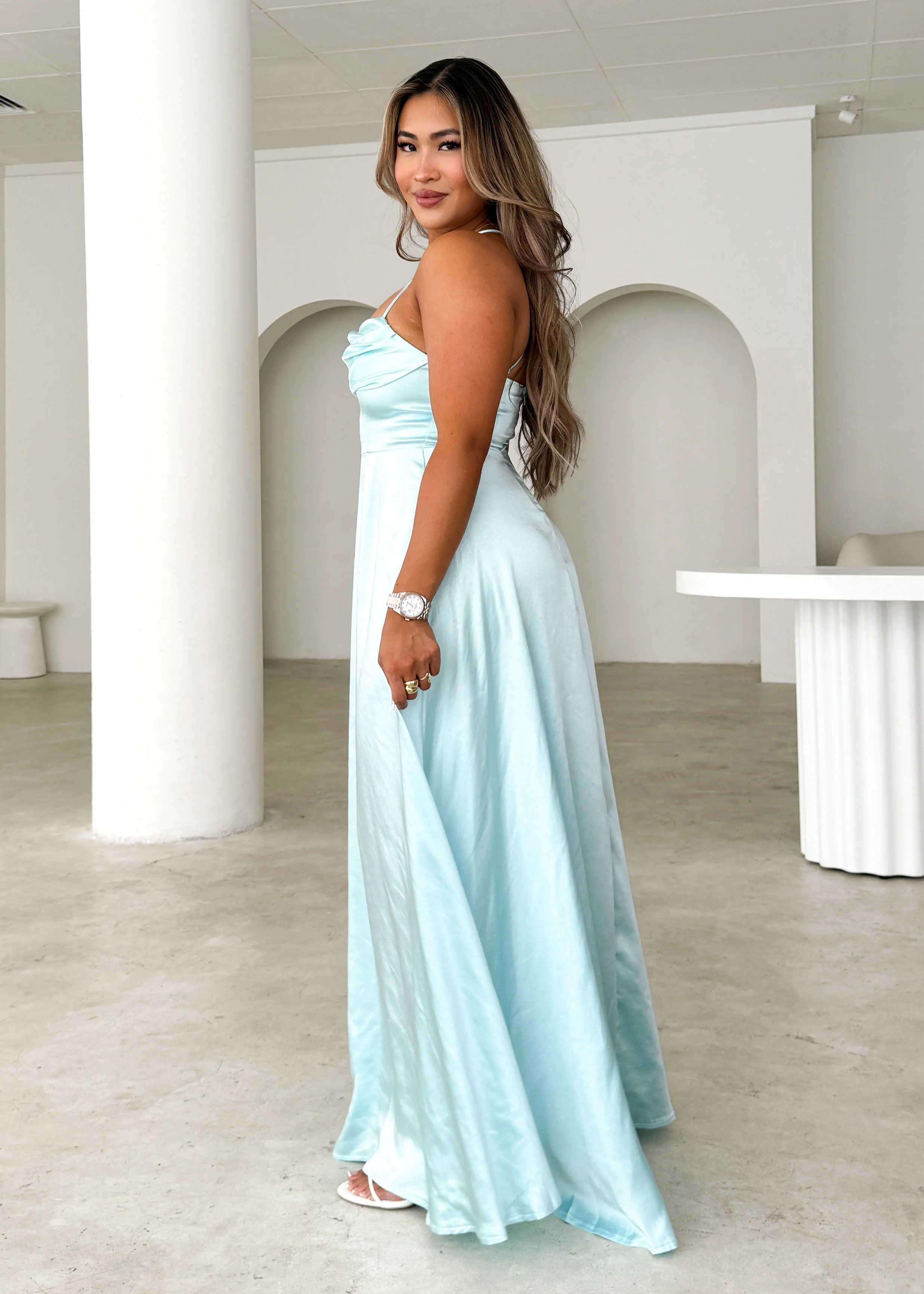 Mahala Maxi Dress - Ice Blue - Image 3