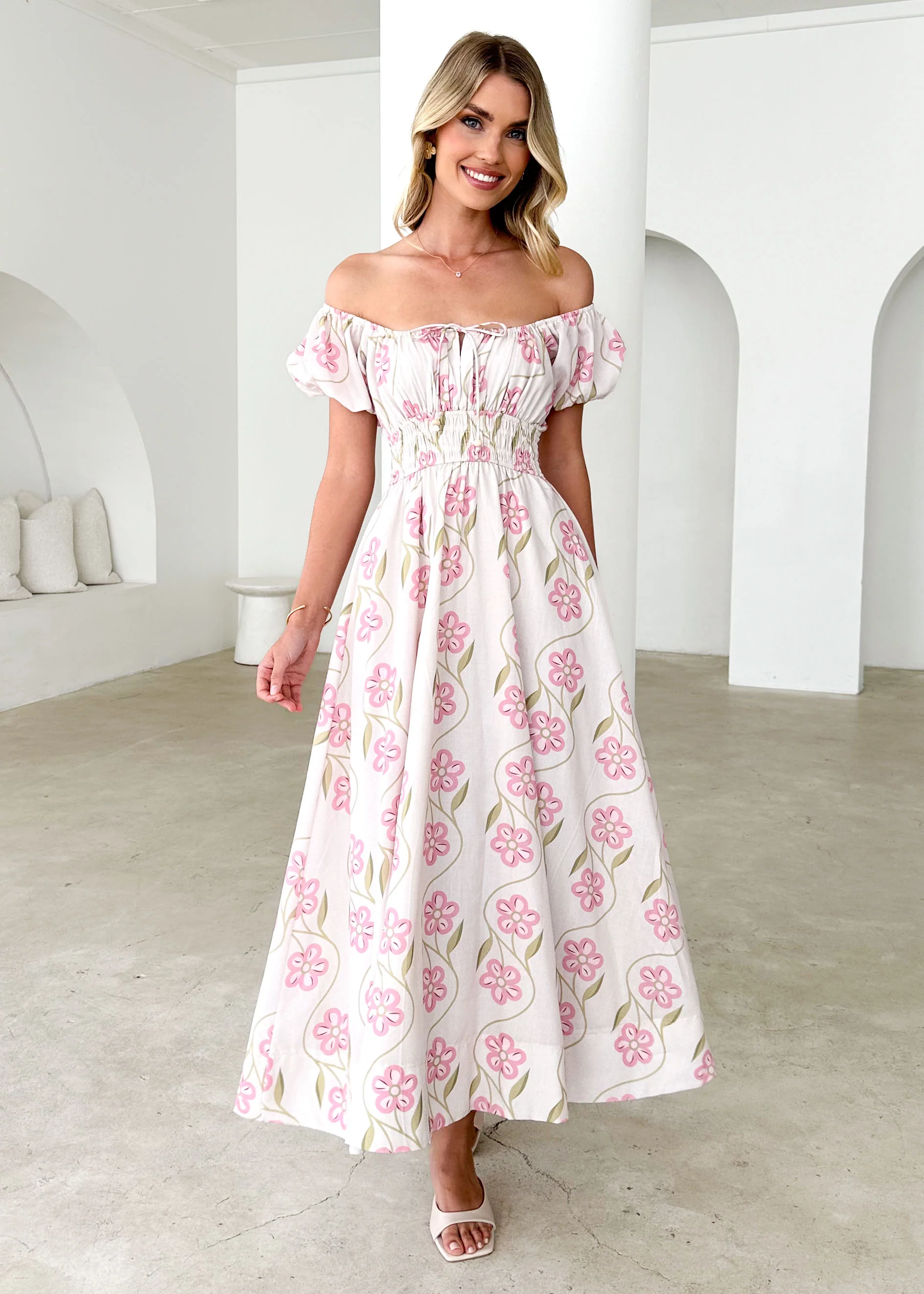 Maisie Maxi Dress - Blush Flowers - Image 3