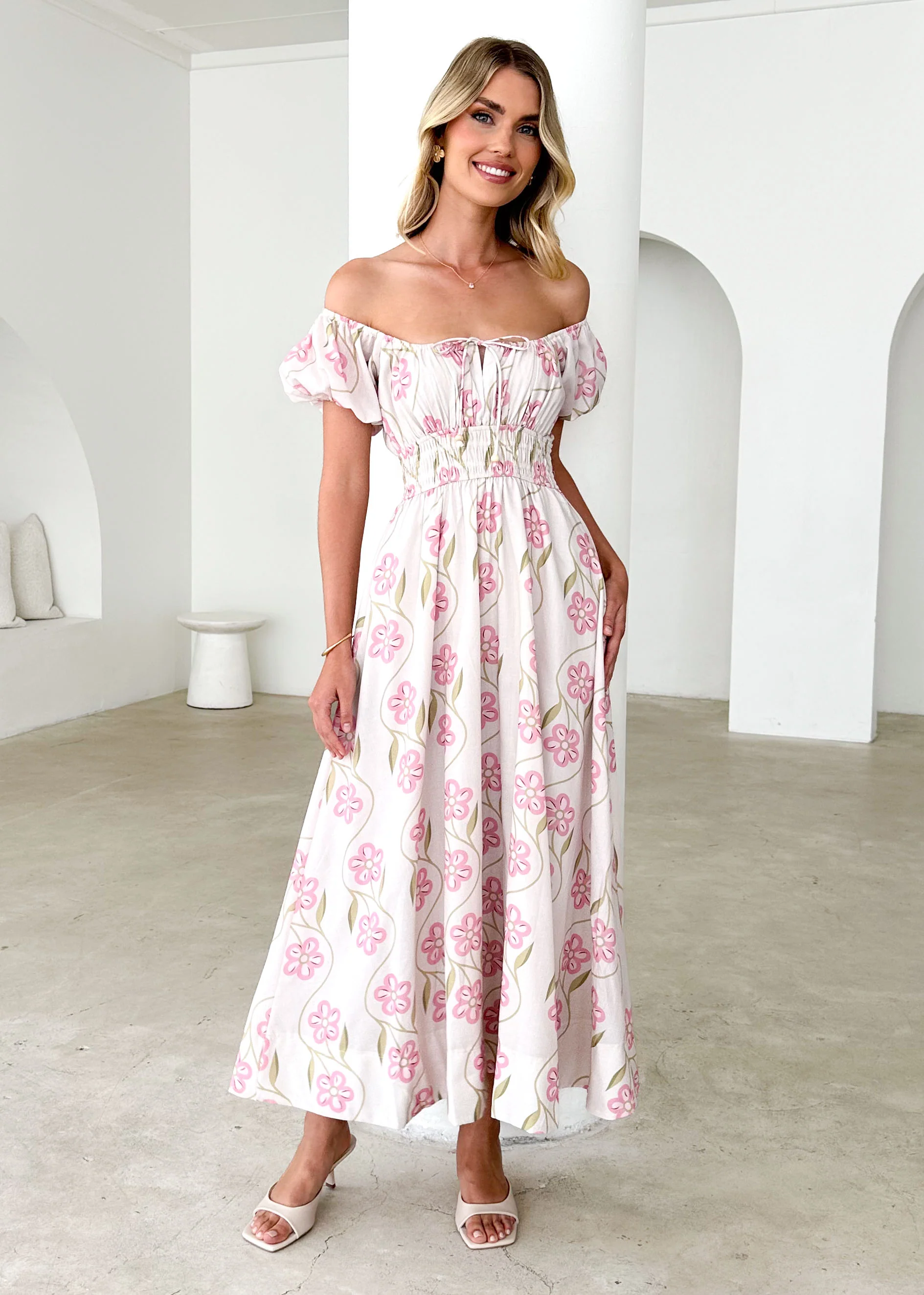 Maisie Maxi Dress - Blush Flowers - Image 4