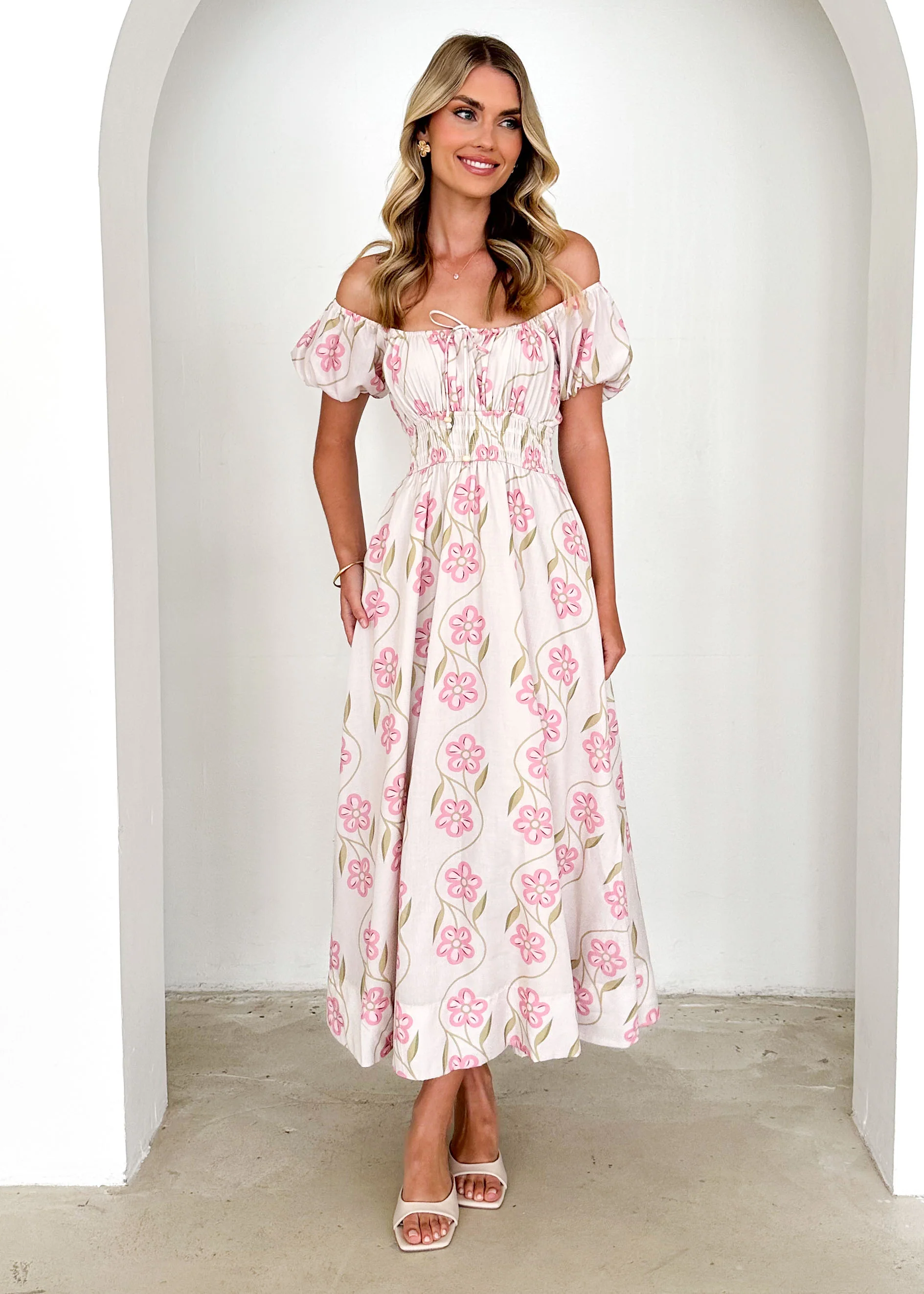 Maisie Maxi Dress - Blush Flowers - Image 5