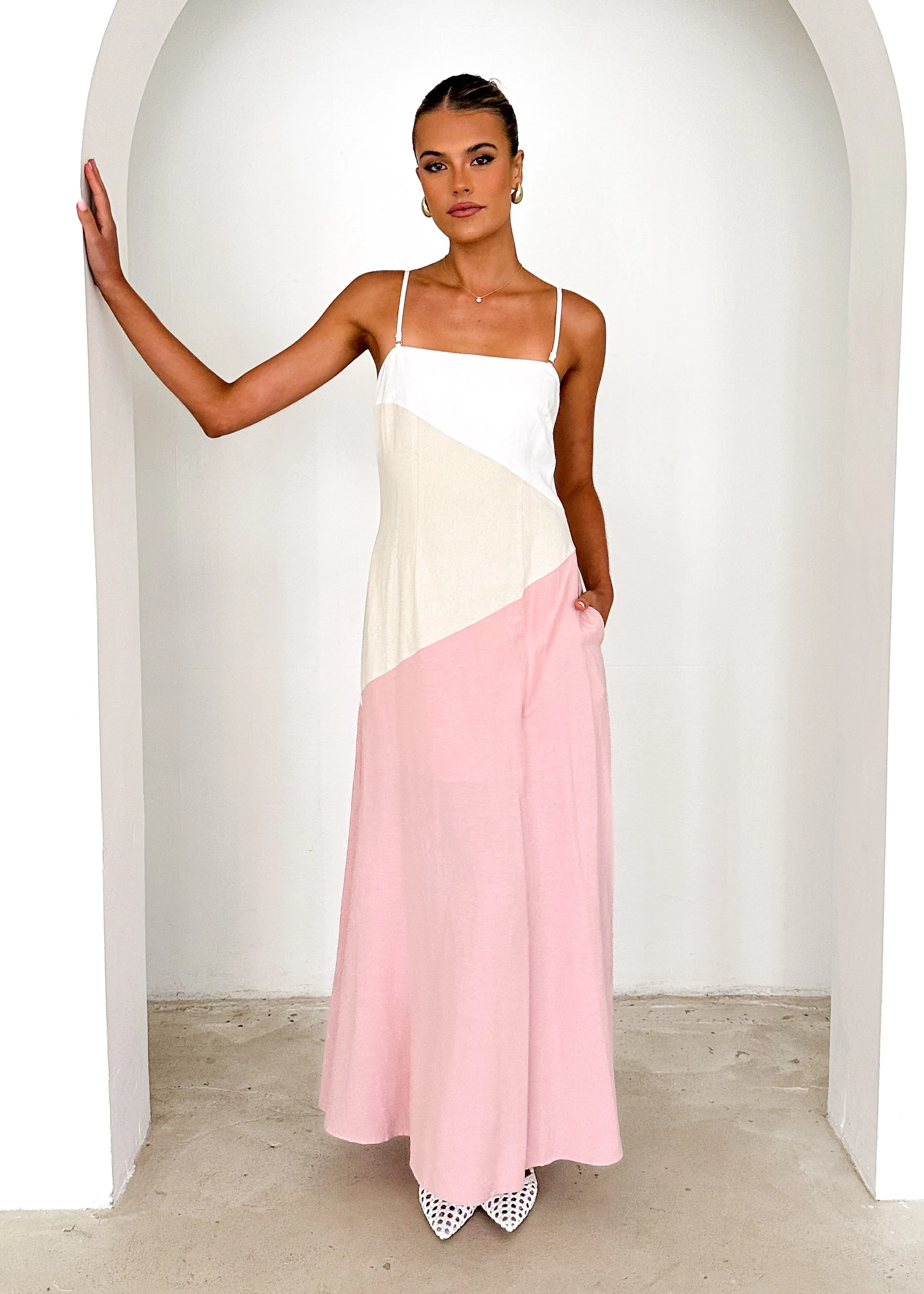 Maliah Maxi Dress - Pink Splice - Image 5