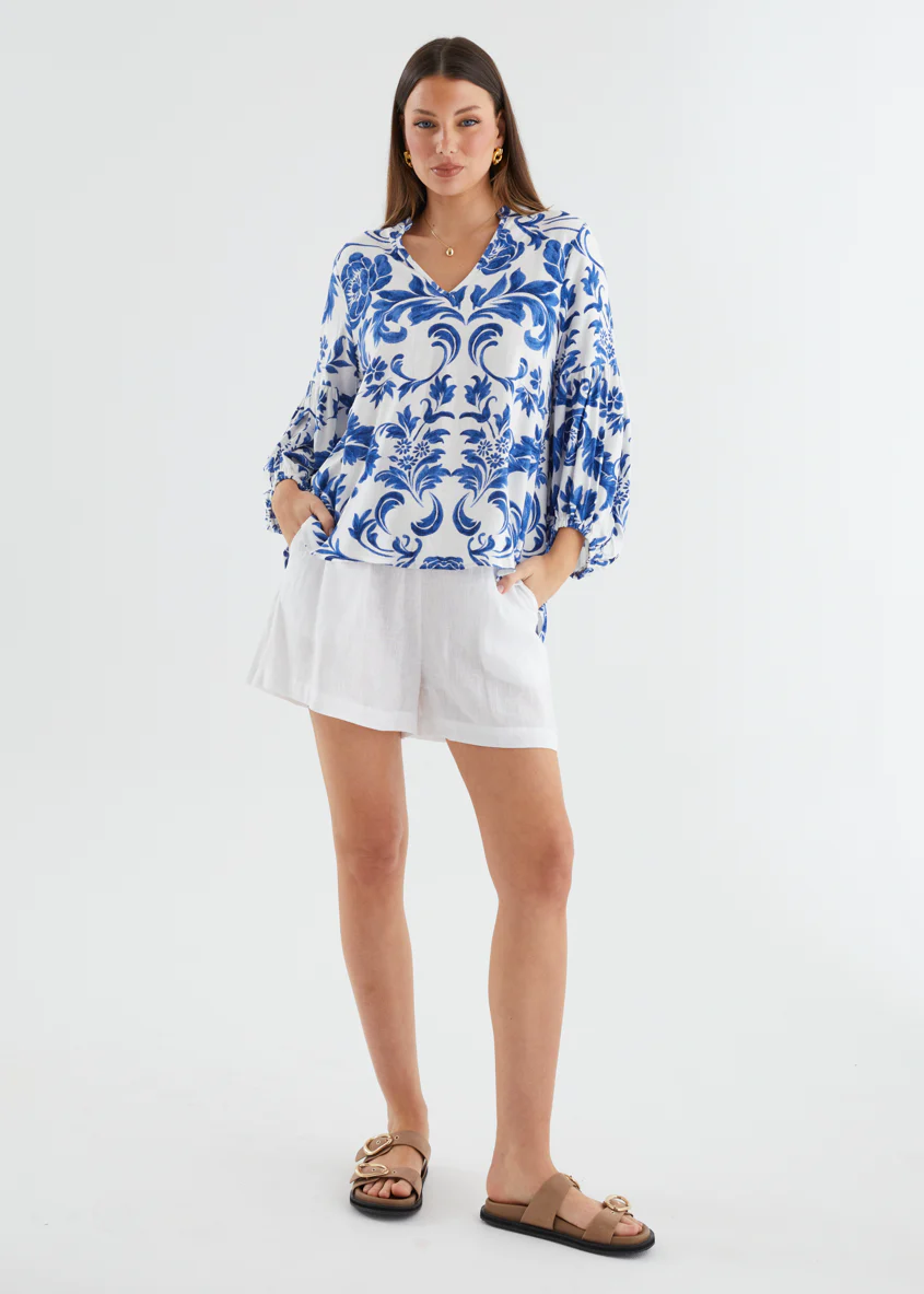 Malibu Linen Shorts - Off White - Image 7