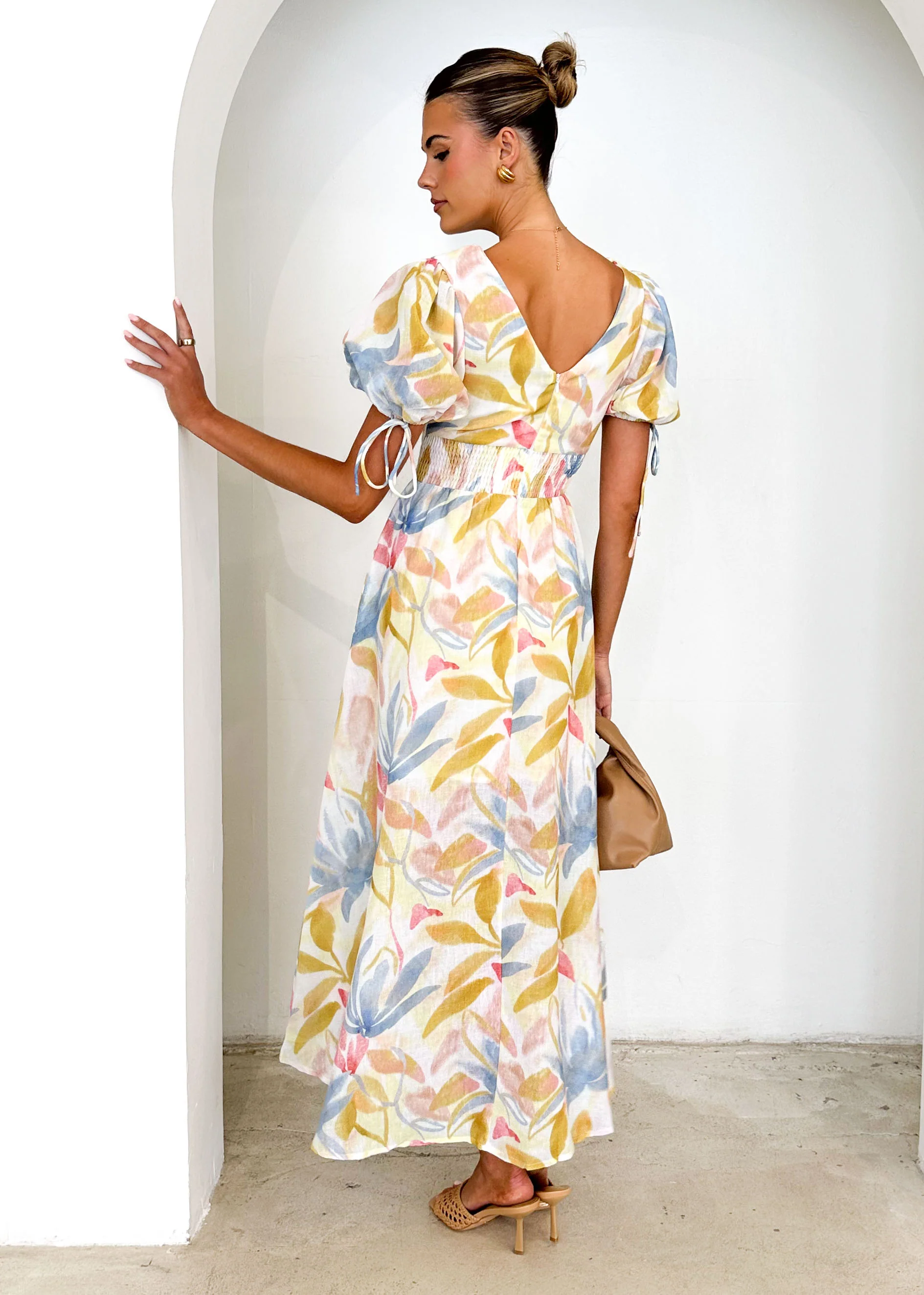 Malu Maxi Dress - Blue Palm - Image 5