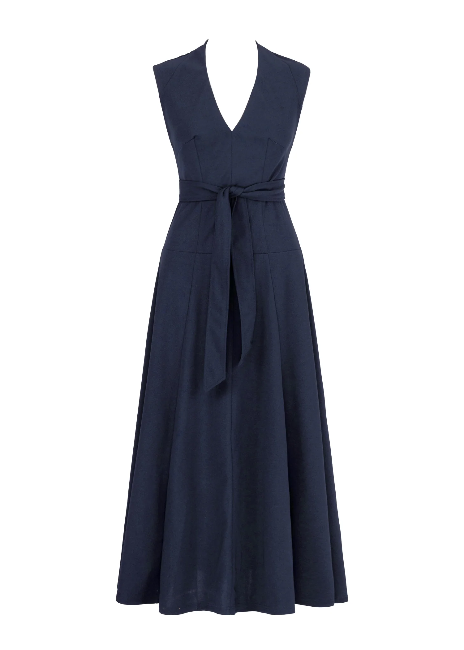 Manhattan Midi Dress - Navy - Image 3