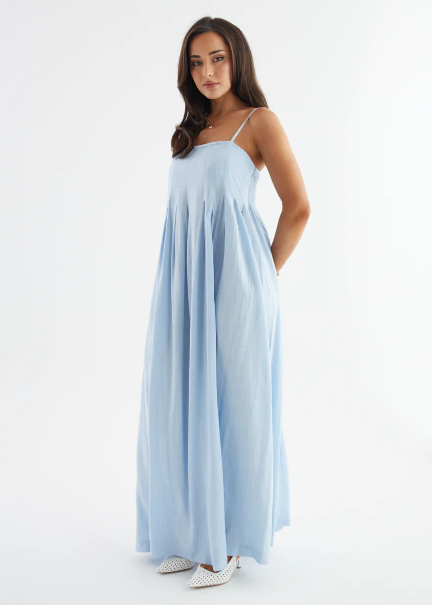 Marinella Maxi Dress - Blue - Image 6