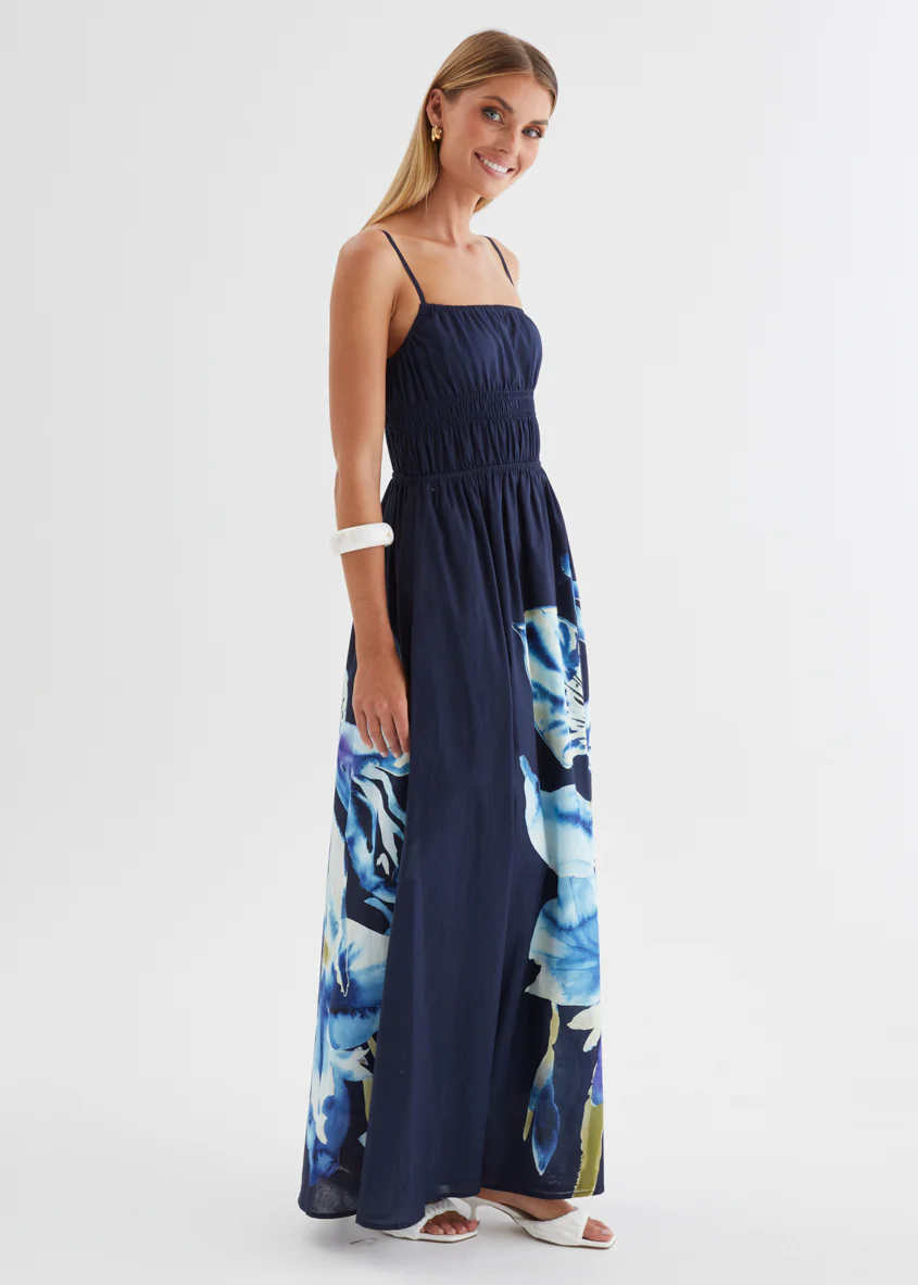 Marlie Maxi Dress - Navy Bloom - Image 7