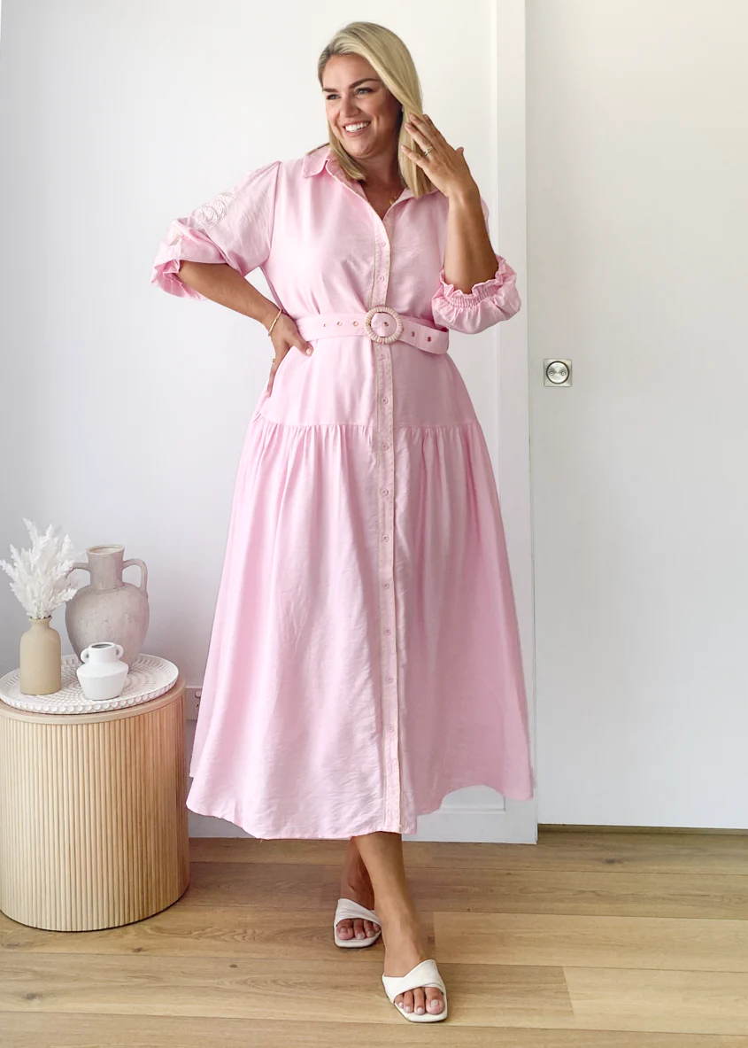 Matisse Maxi Dress - Pastel Pink - Image 2