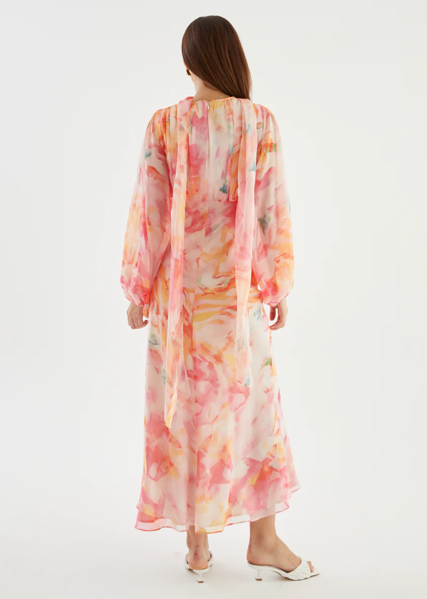 Mayflower Midi Dress - Ruby Splash - Image 8