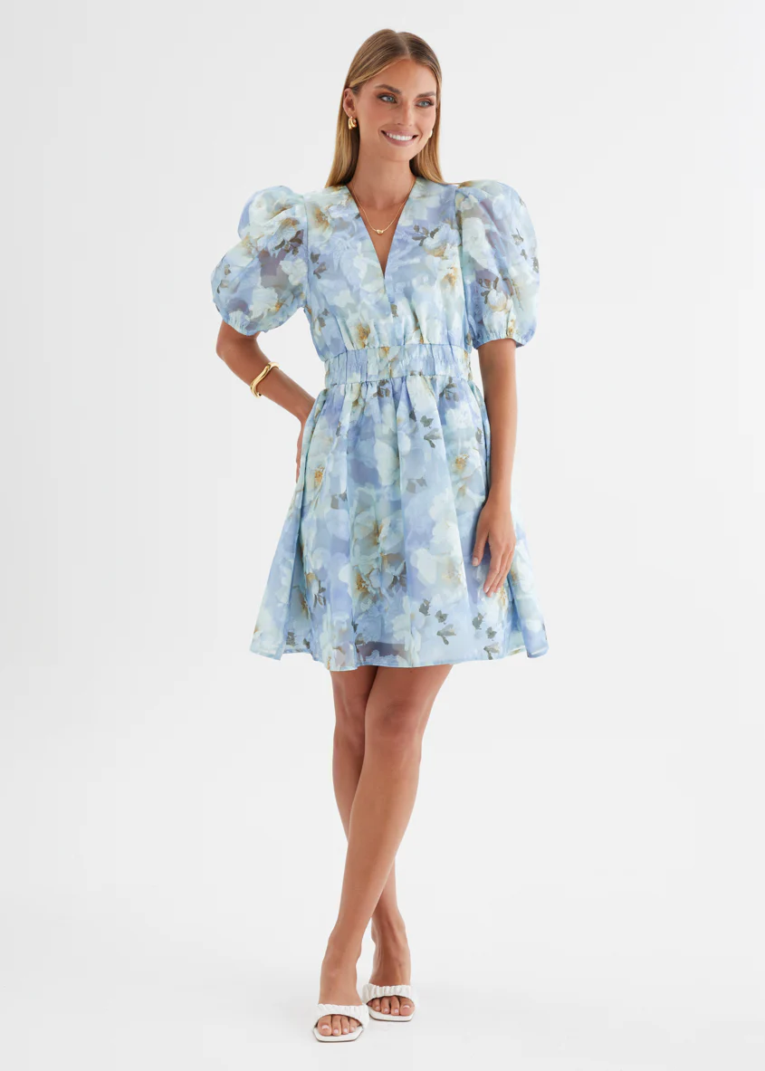 Meera Dress - Azure Petals - Image 7