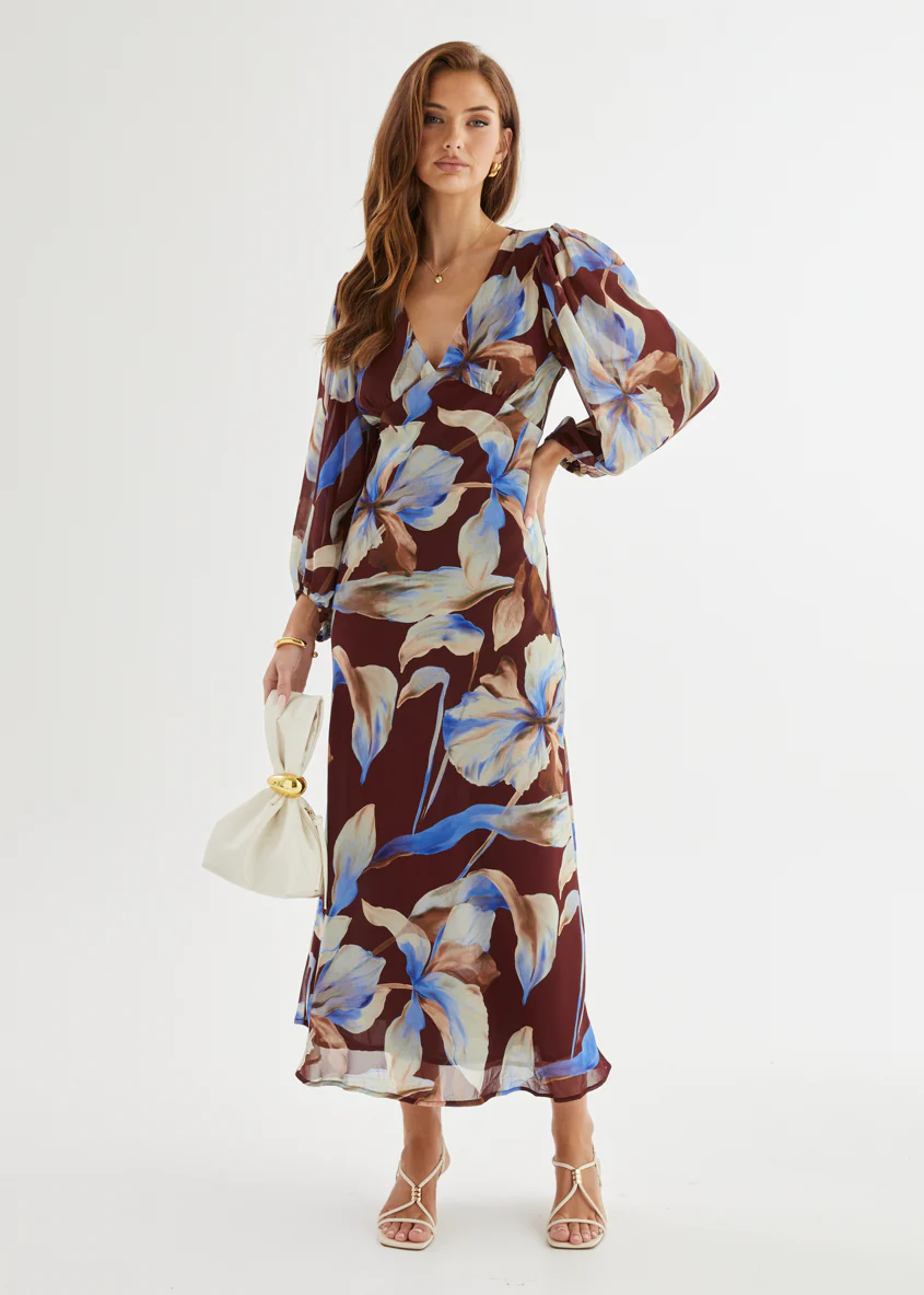 Mendez Maxi Dress - Burgundy Anya - Image 4
