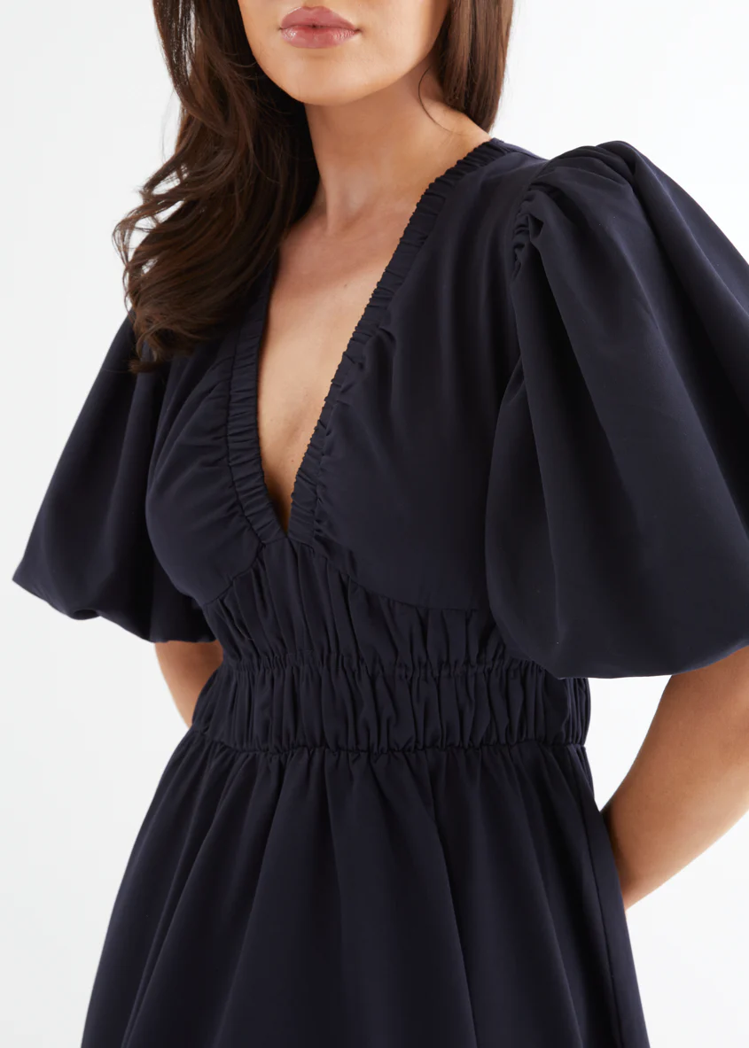 Misori Midi Dress - Indigo - Image 2