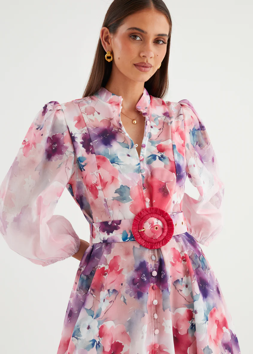Mykaela Midi Dress - Lavender Blossom - Image 12