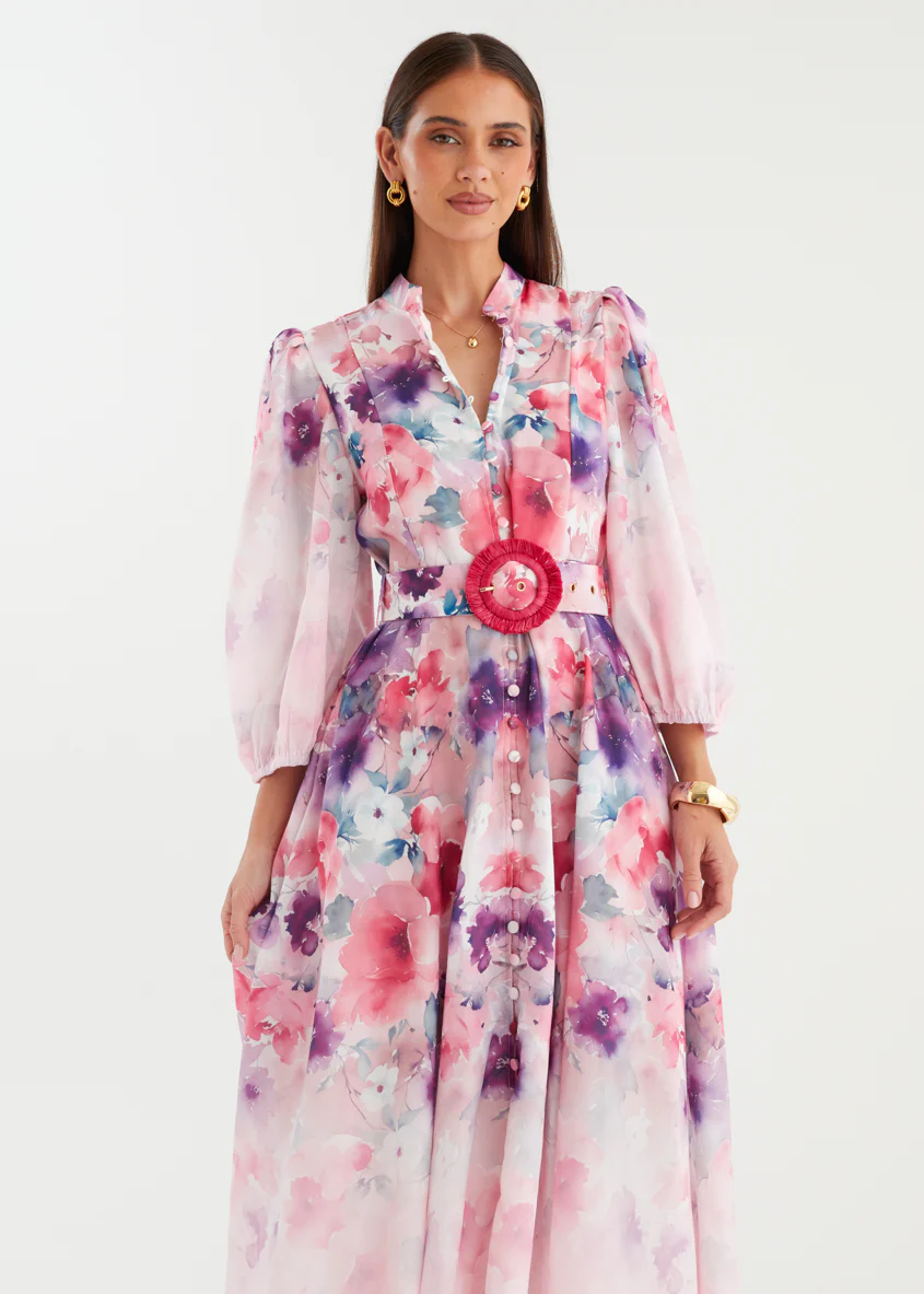Mykaela Midi Dress - Lavender Blossom - Image 5