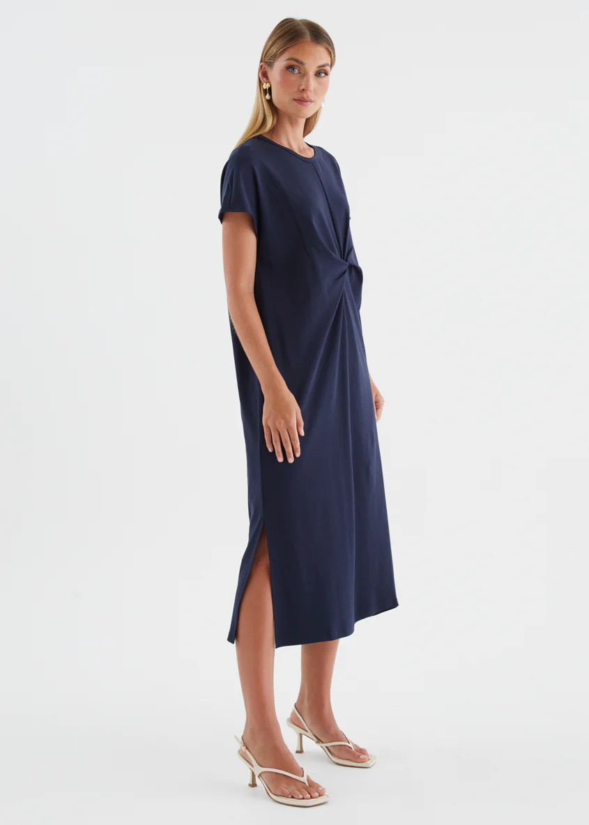 Nakieta Midi Dress - Navy - Image 6