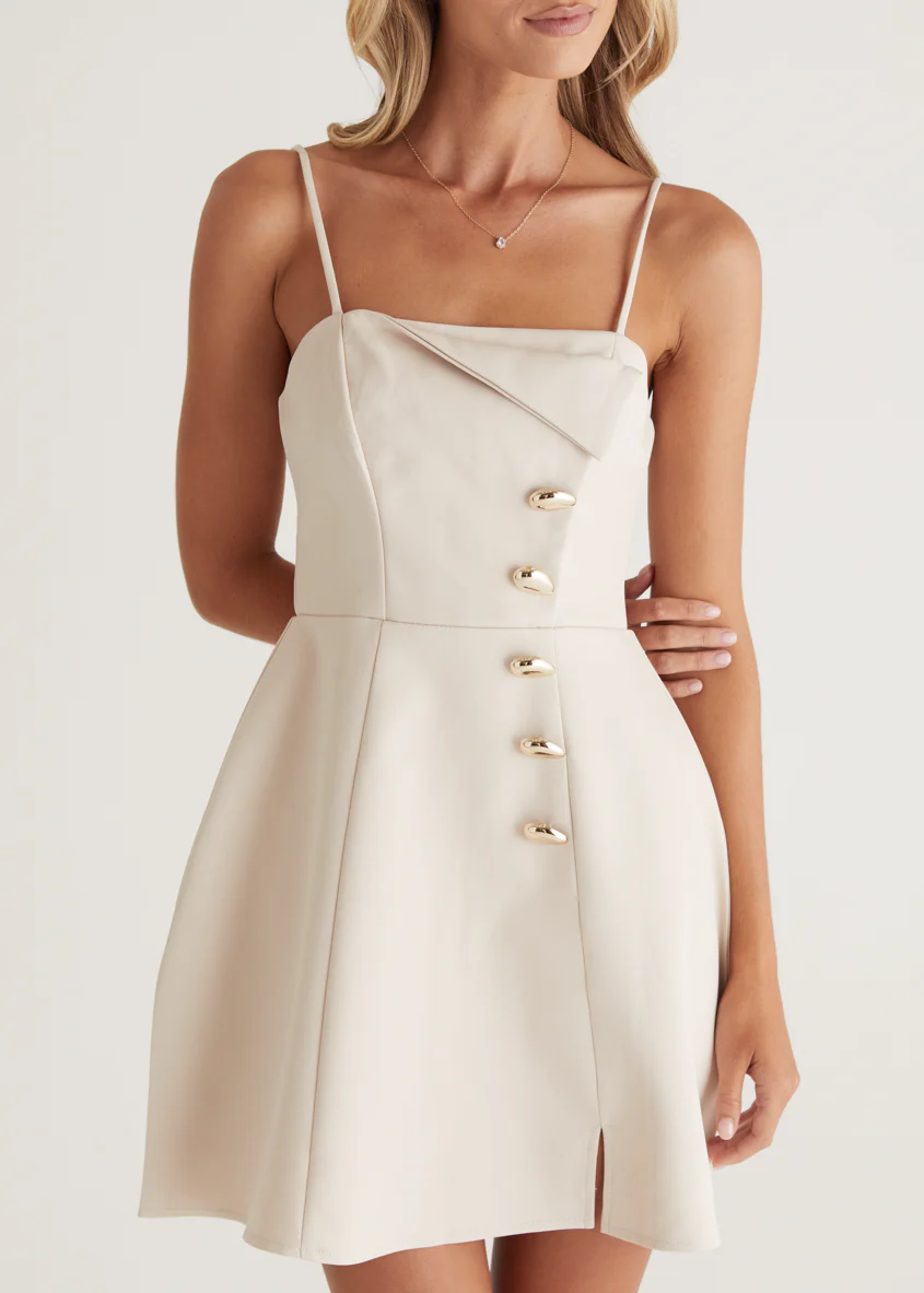 Nathalia Dress - Bone - Image 11