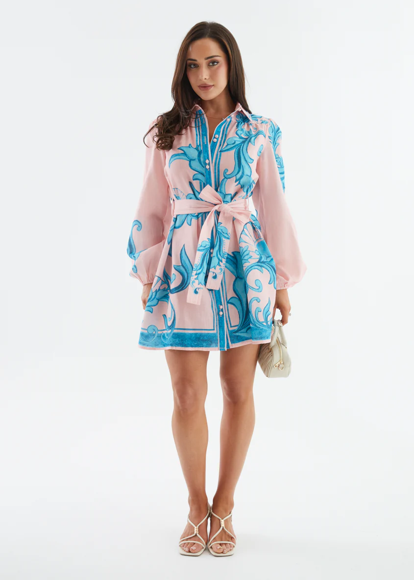 Nicoletta Dress - Pink Zayna - Image 9