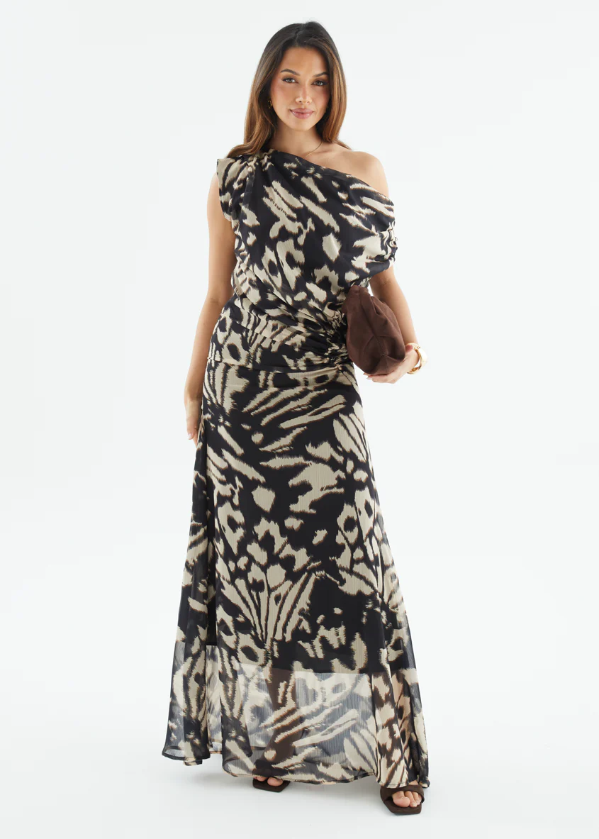 Olsen Off Shoulder Maxi Dress - Butterfly Effect - Image 3