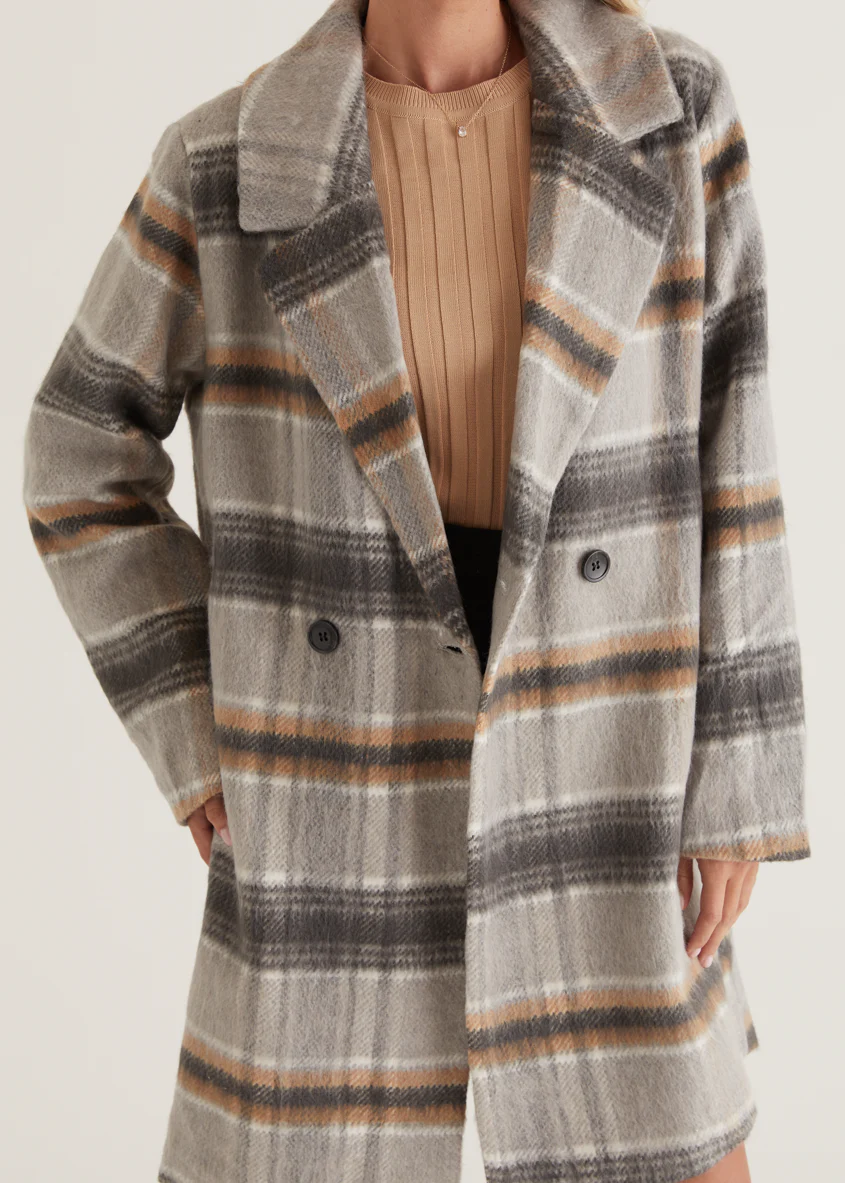 Oprael Coat - Grey Check - Image 8