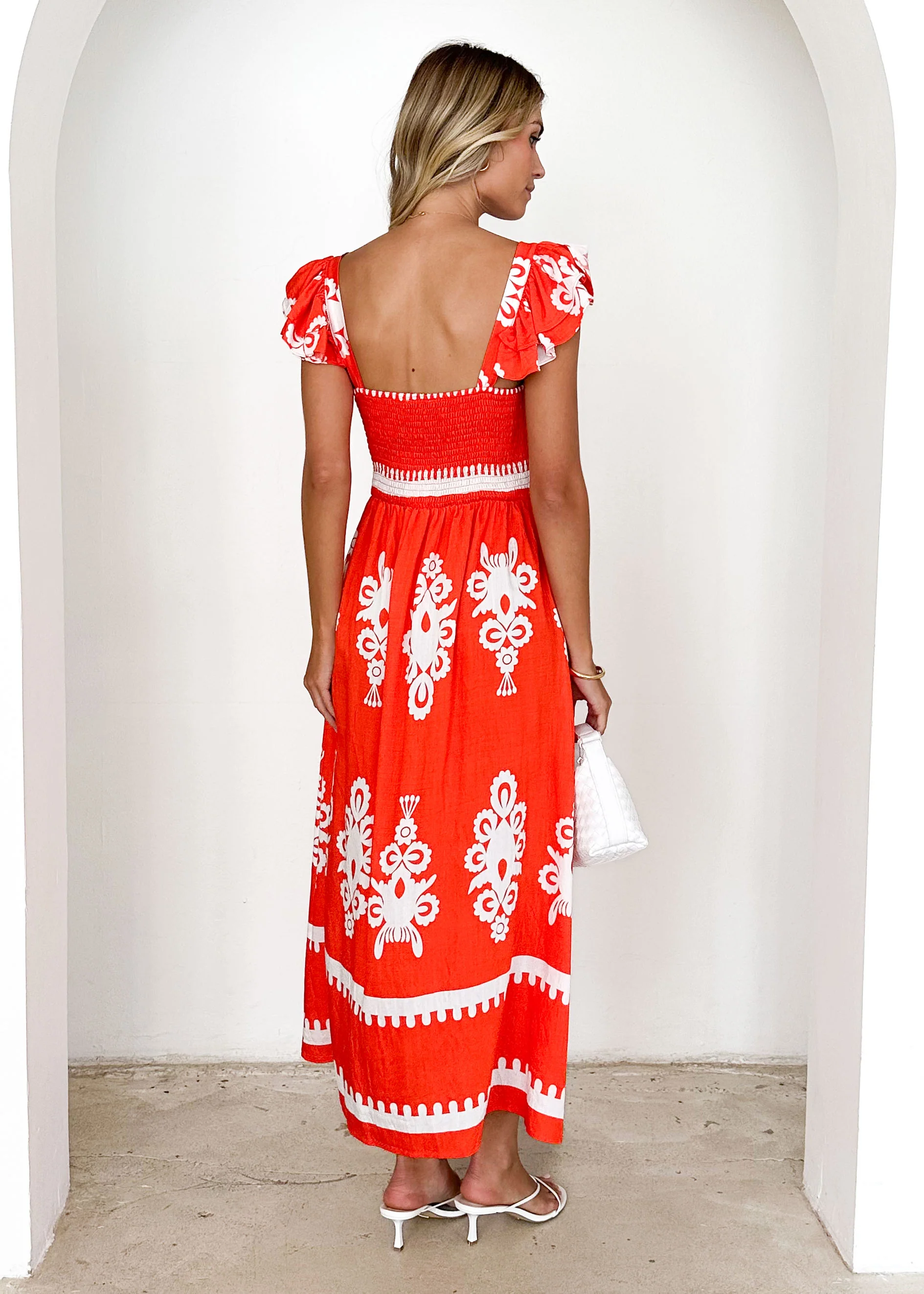 Outlaw Maxi Dress - Tangerine - Image 5