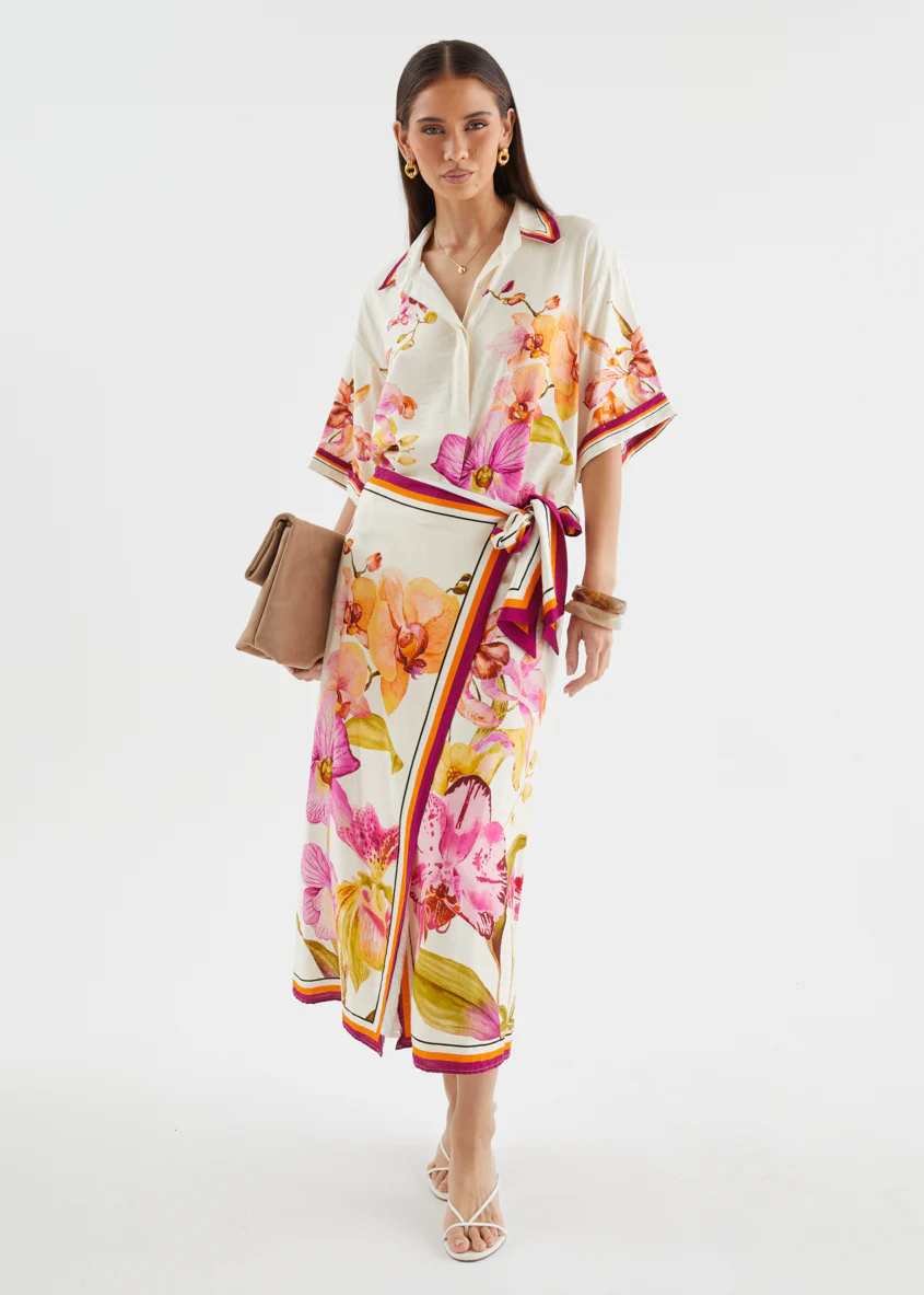 Pamalee Blouse - Fuchsia Orchids - Image 2