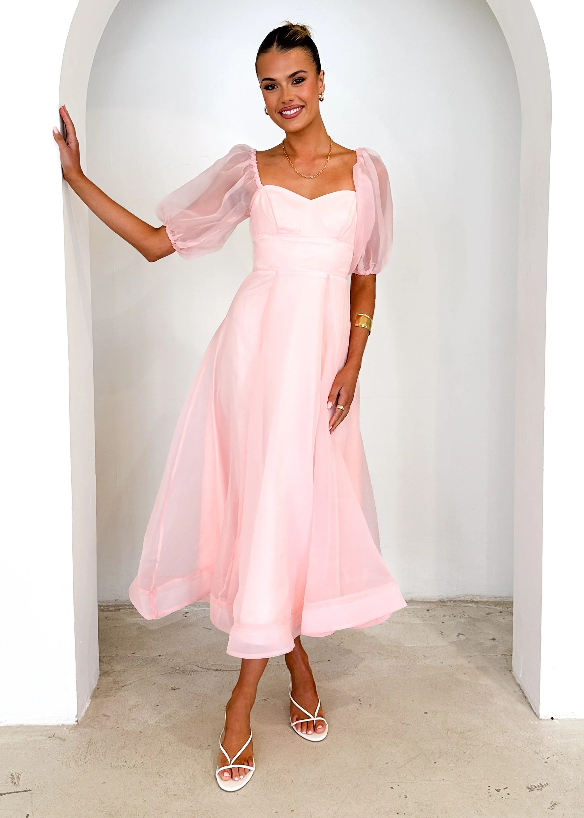 Paradisio Maxi Dress - Peach - Image 3