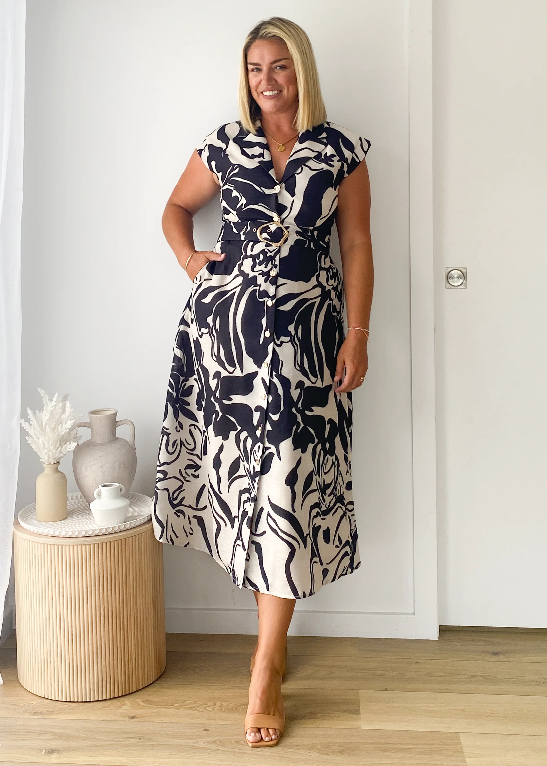 Payson Maxi Dress - Black Floral - Image 6
