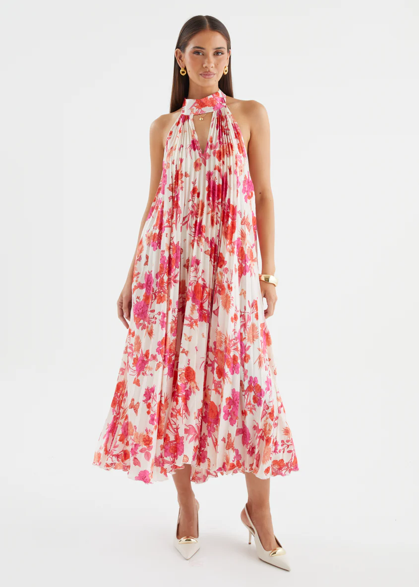 Preta Maxi Dress - Magenta Floral - Image 5