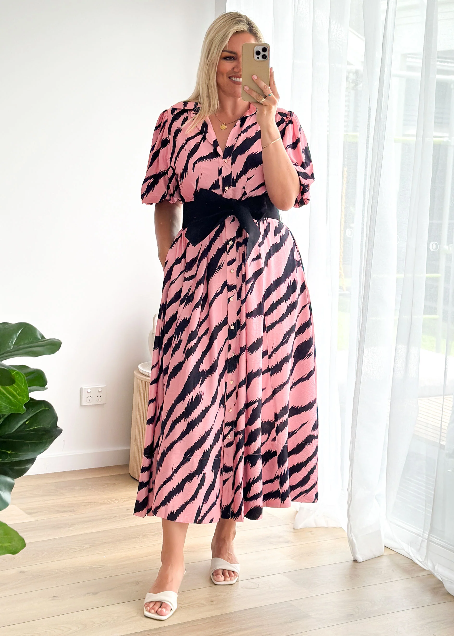 Rambler Maxi Dress - Pink Zebra - Image 5