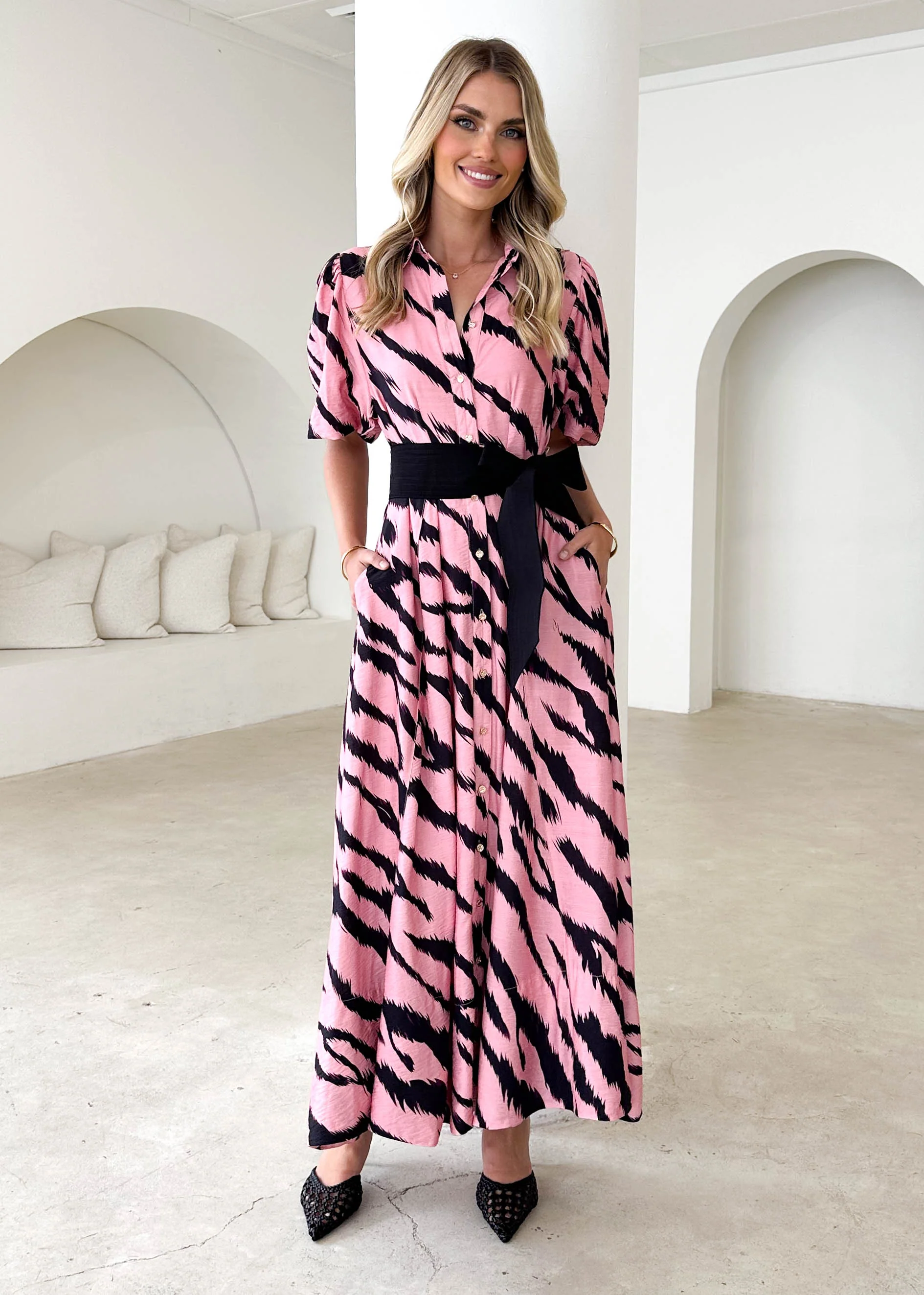 Rambler Maxi Dress - Pink Zebra - Image 8