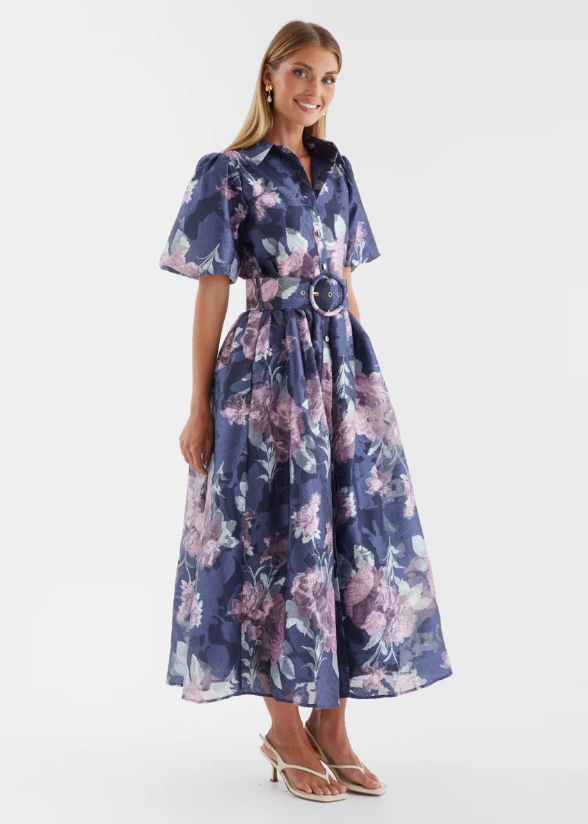 Ramina Maxi Dress - Midnight Floral - Image 6
