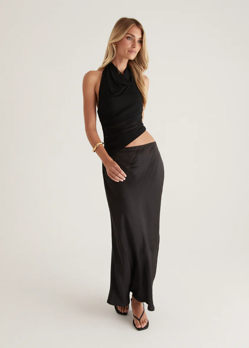 Renata Halter Maxi Dress - Black - Image 3