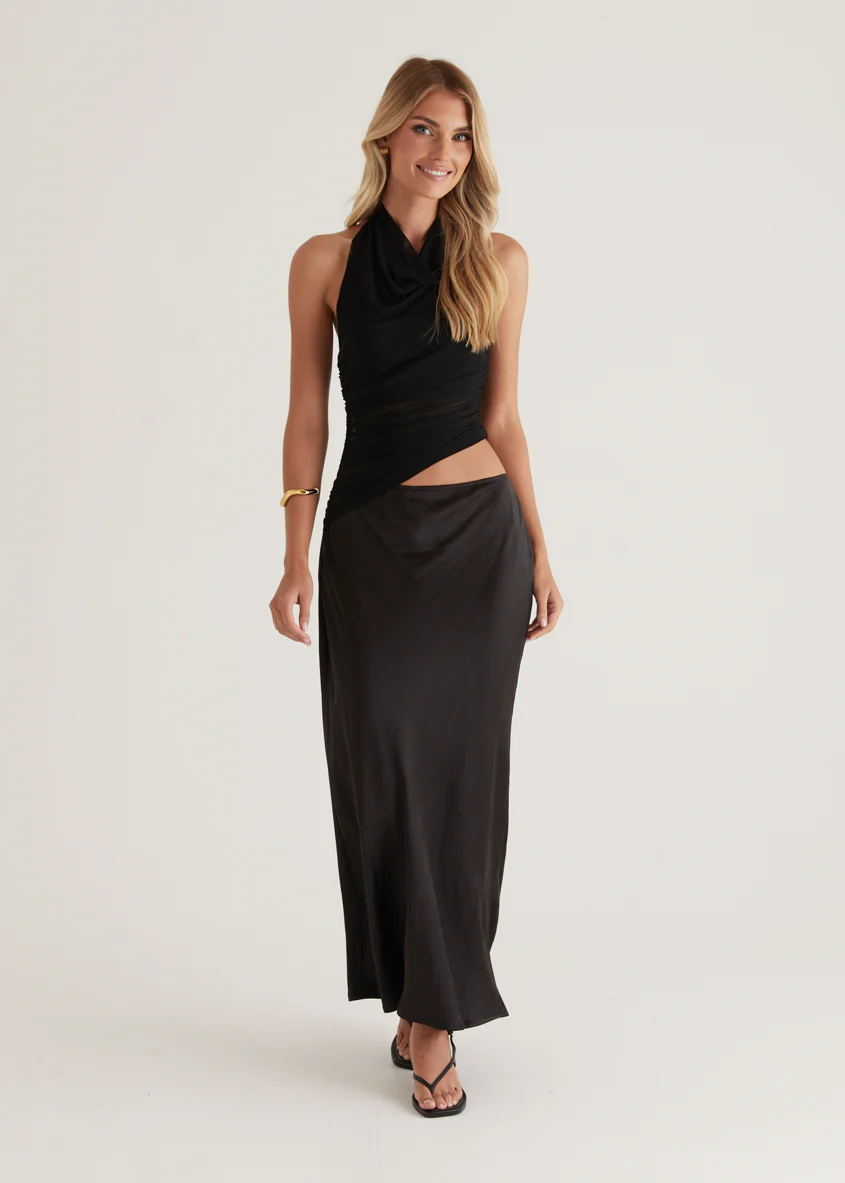 Renata Halter Maxi Dress - Black - Image 6