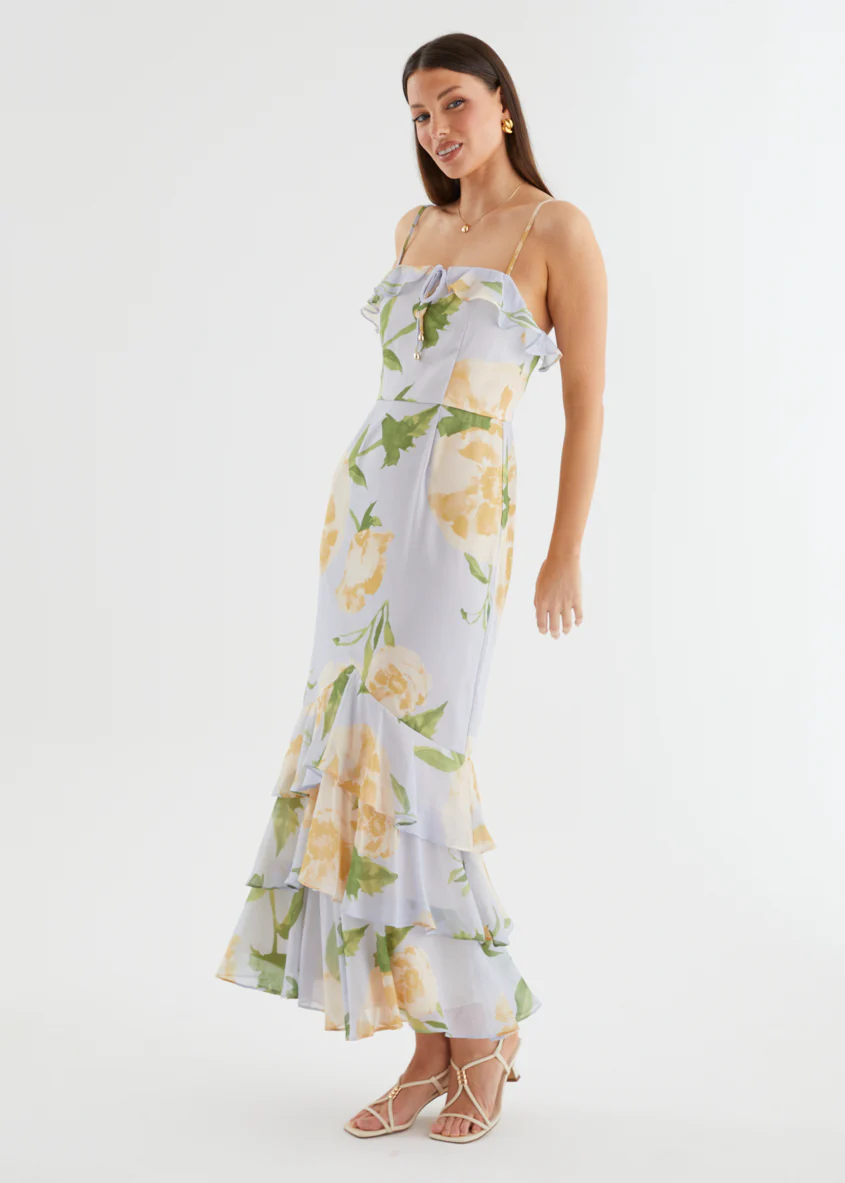 Renn Maxi Dress - Blue Bloom - Image 12