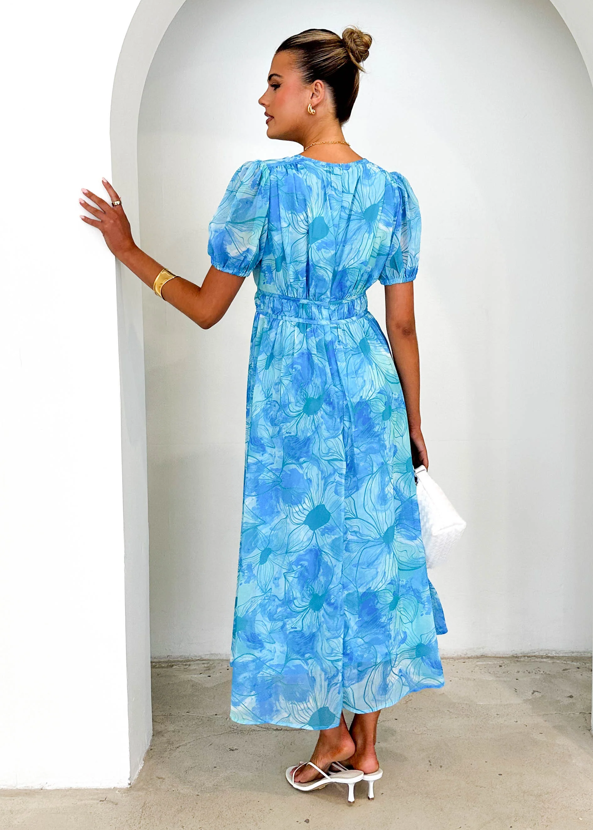 Revival Maxi Dress - Blue Splash - Image 7