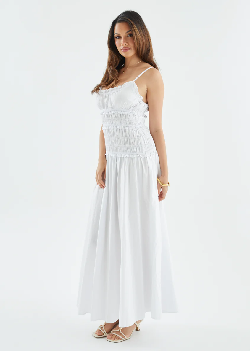Rihana Maxi Dress - Off White - Image 16