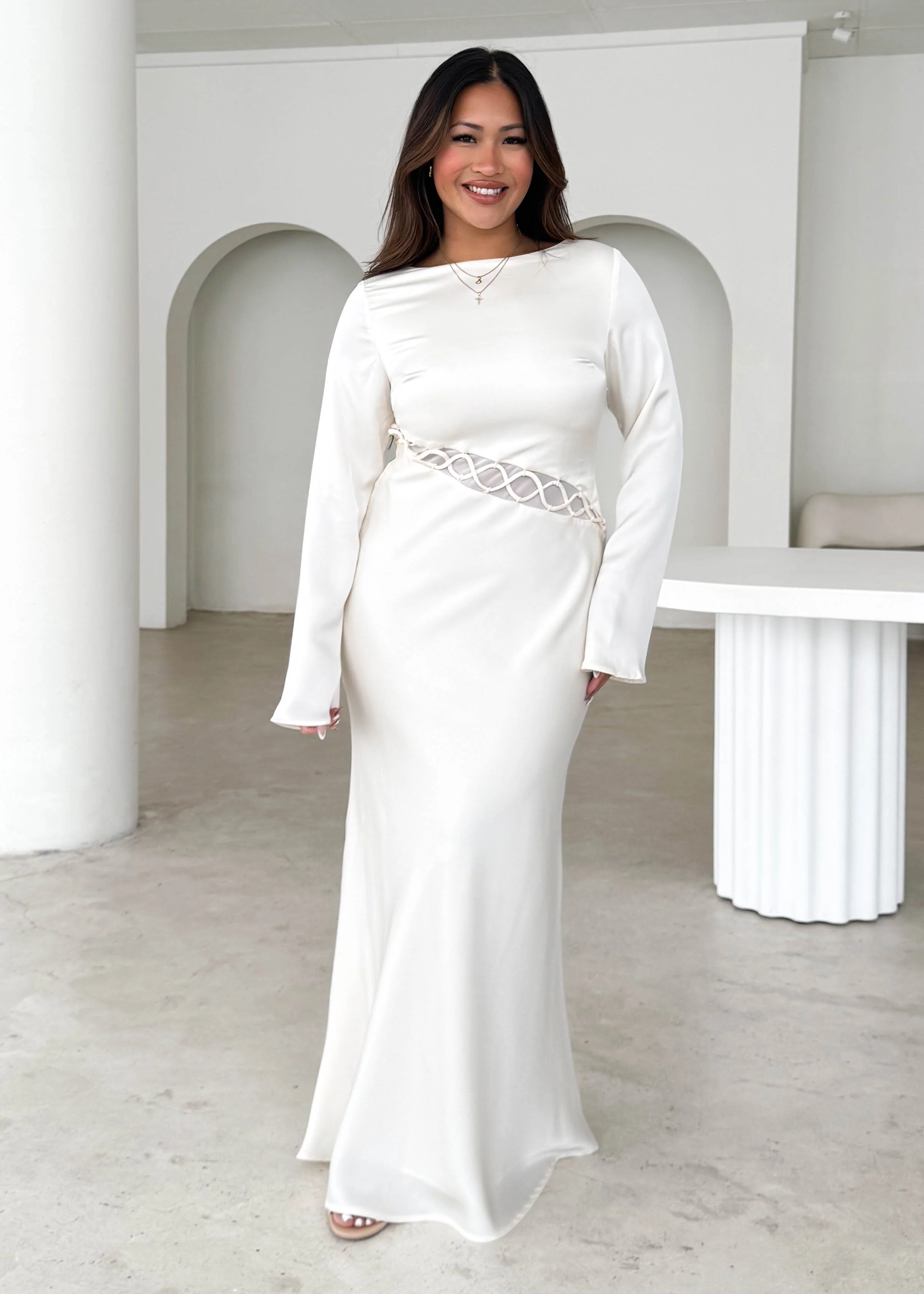 Roby Maxi Dress - Cream