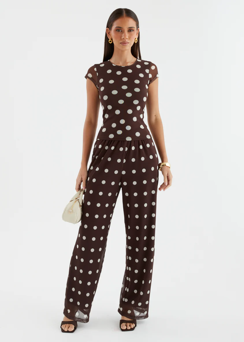 Robyn Mesh Pants - Espresso Spot - Image 5