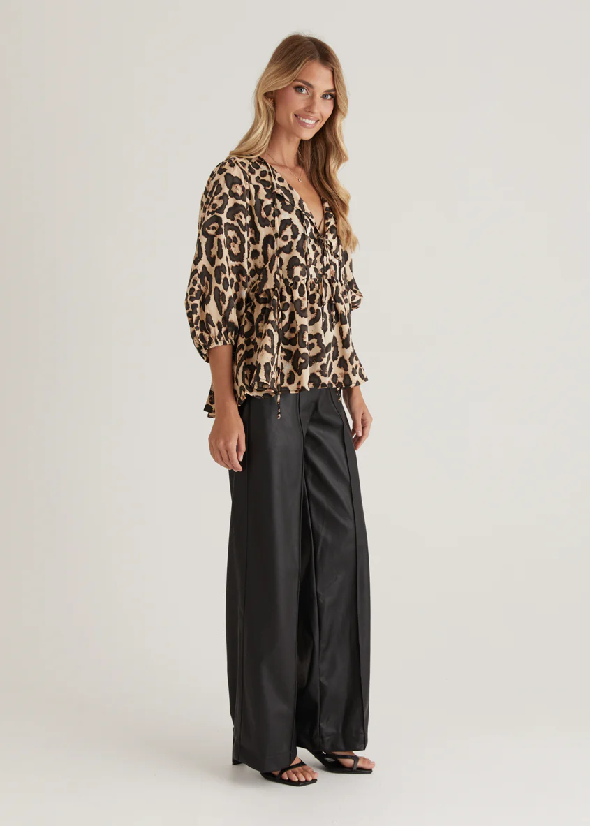 Rodeo Blouse - Leopard - Image 7