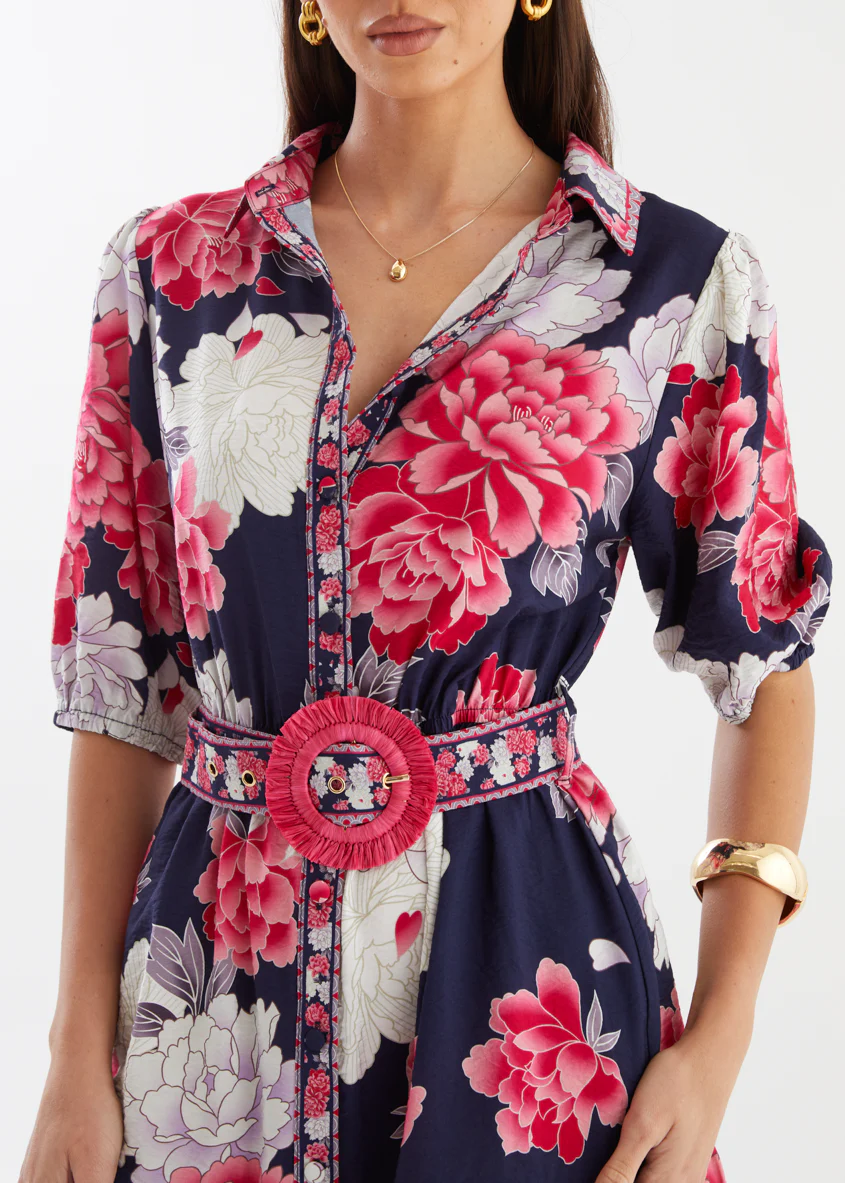 Roena Dress - Crimson Peony - Image 6