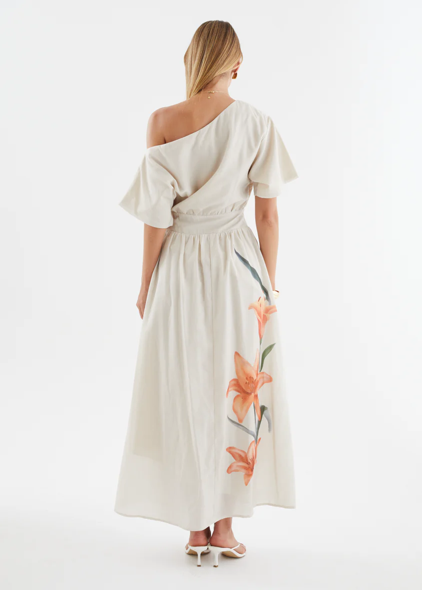 Rue Drop Shoulder Maxi Dress - Orange Lily - Image 7