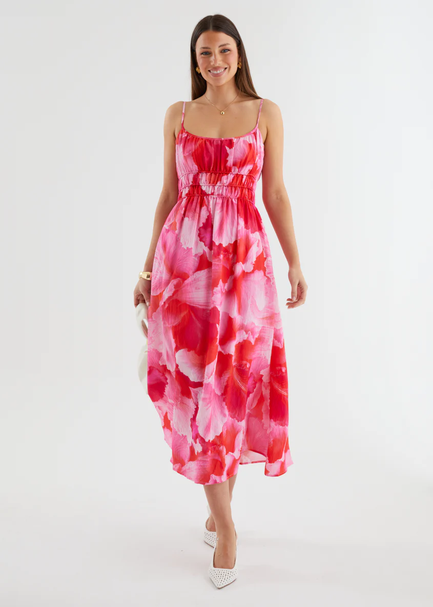 Rylie Maxi Dress - Strawberry Abstract - Image 7