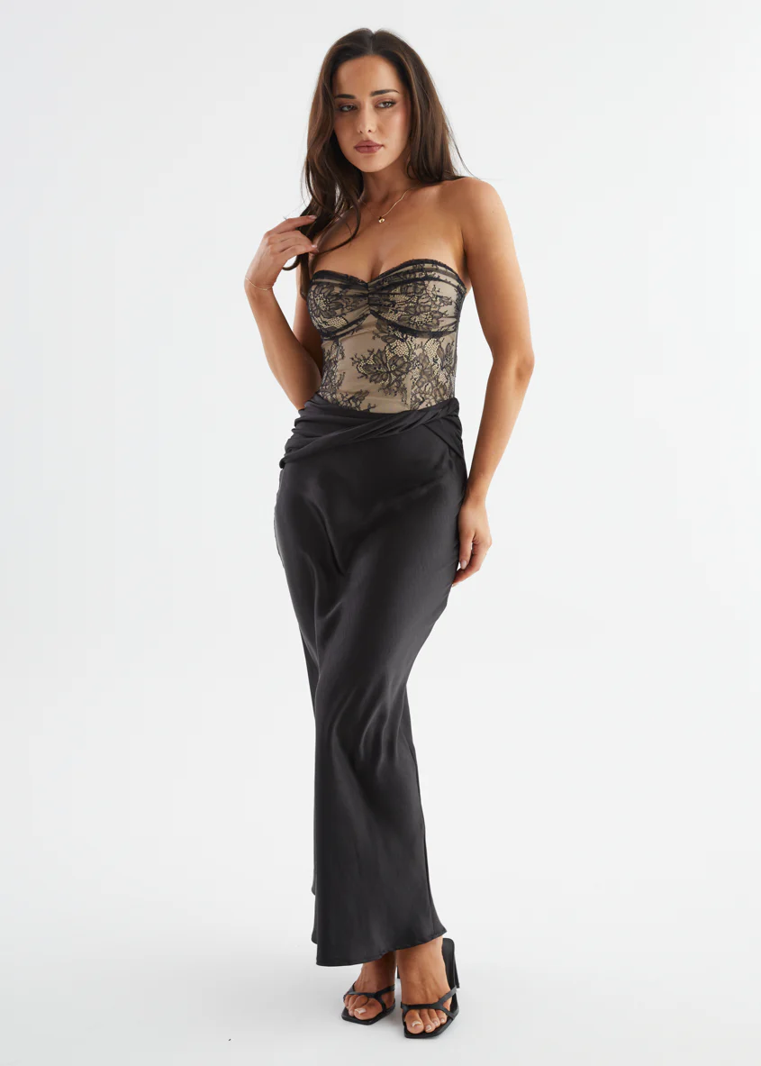 Sabella Strapless Maxi Dress - Black - Image 2