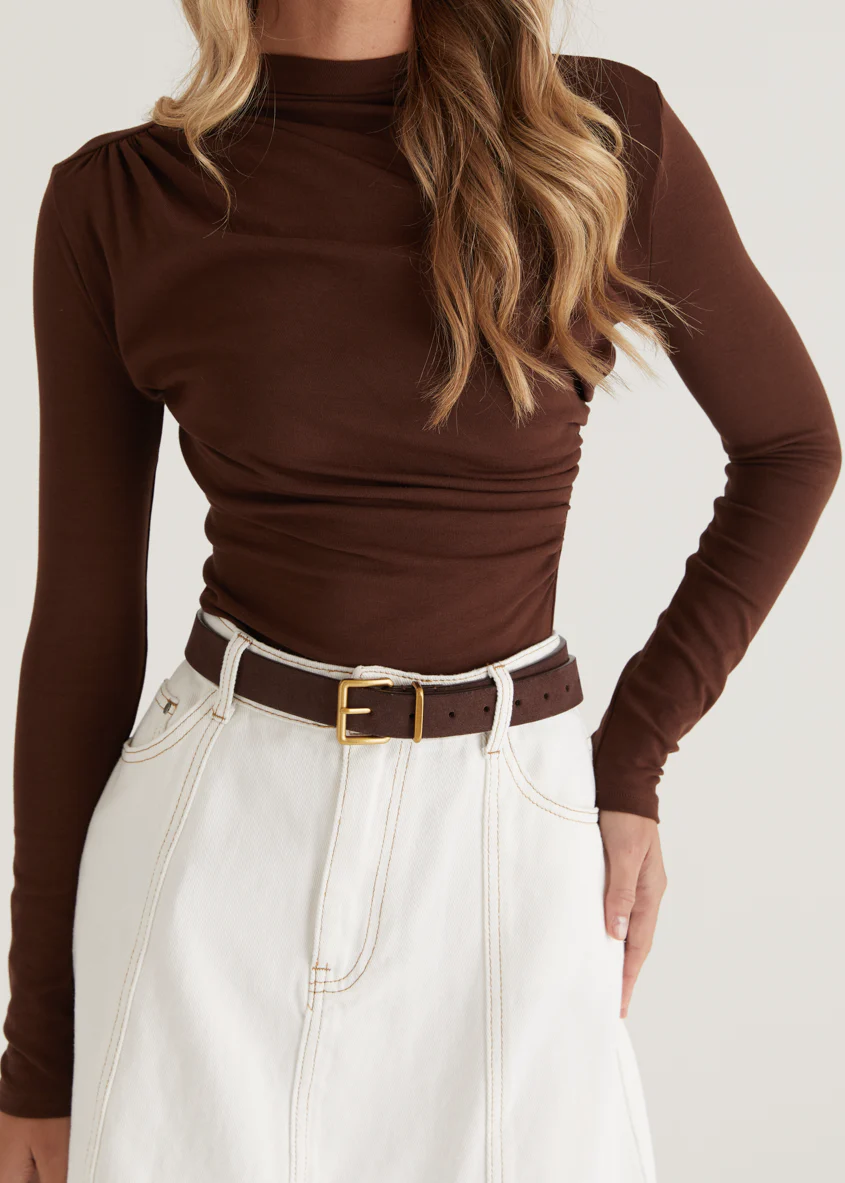 Sabine Denim Skirt - Off White - Image 15